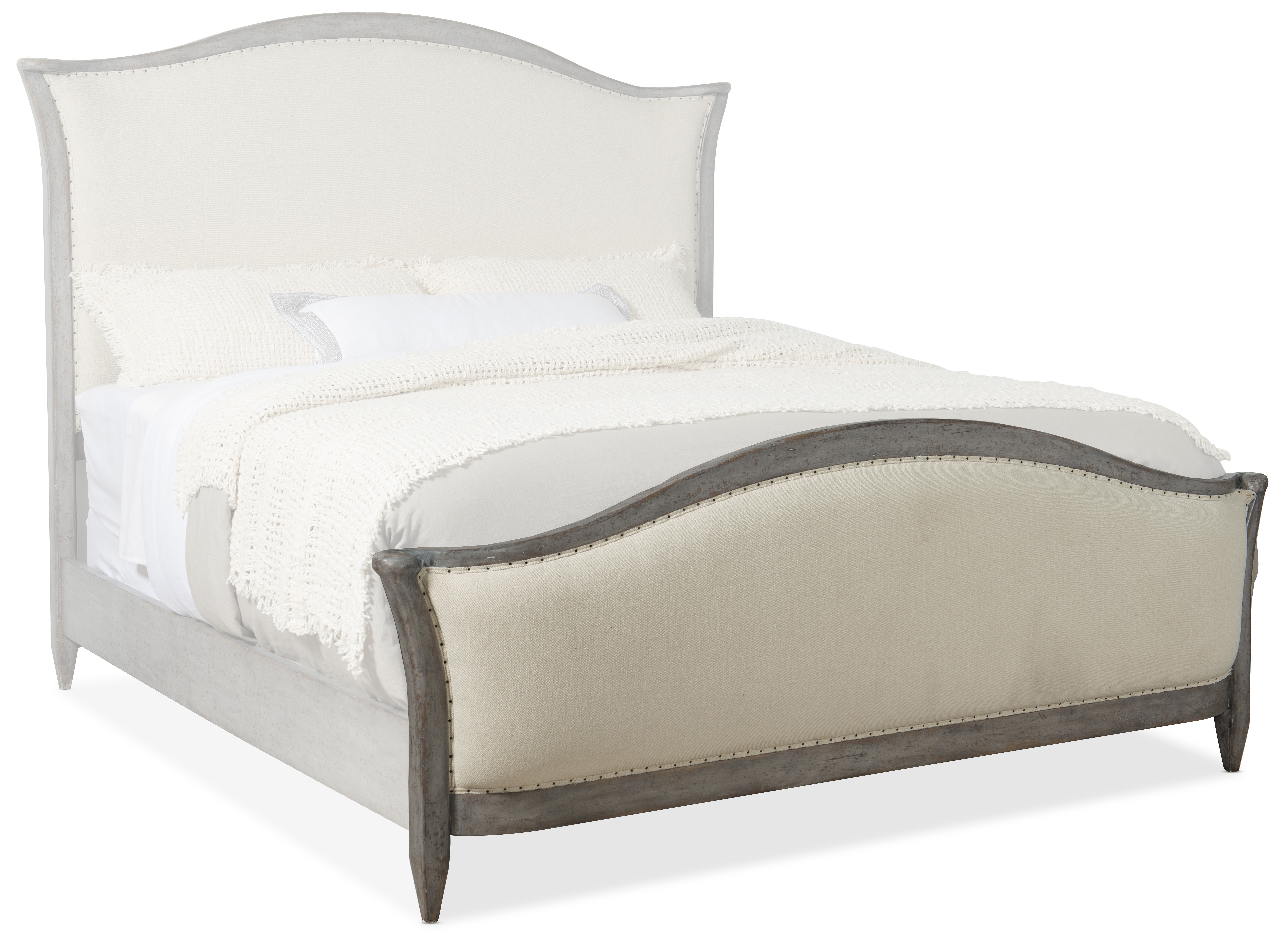 Hooker Furniture Ciao Bella 6/0-6/6Upholstered Footboard-SpeckledGray 5805-90868-96