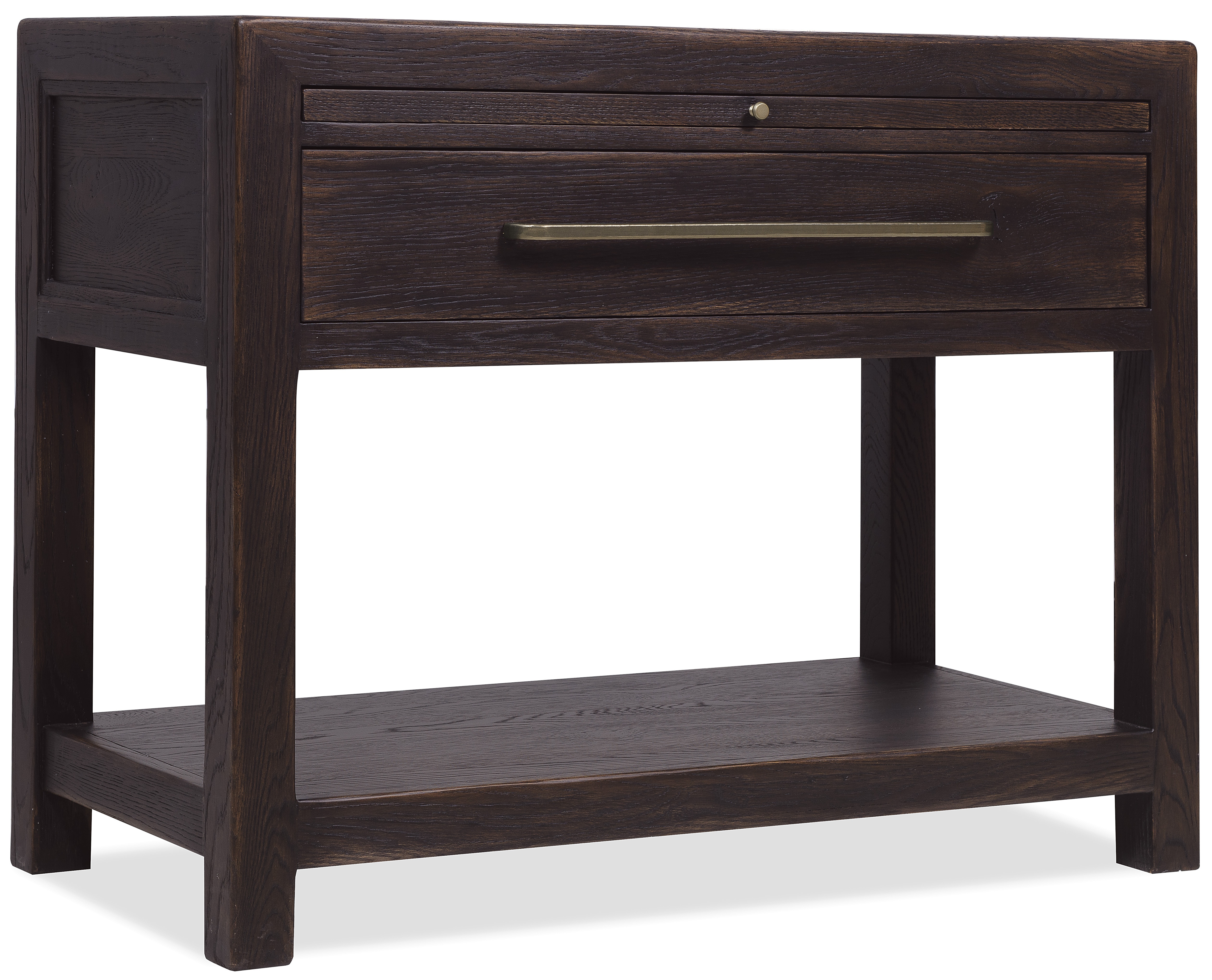 Hooker Furniture Driftwood One-Drawer Nightstand with Stone 6820-90216-99