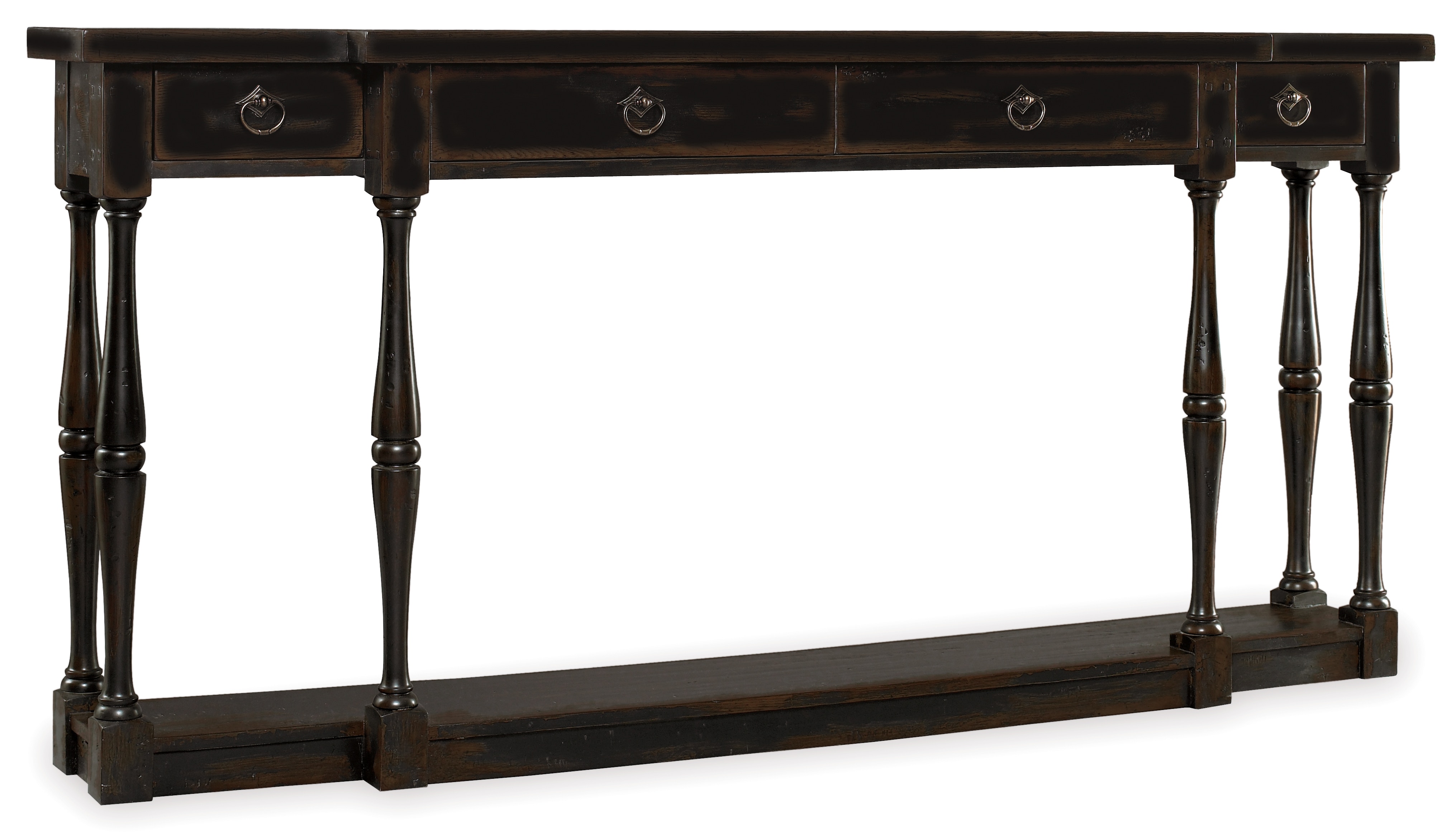 Hooker Furniture Sanctuary Four-Drawer Thin Console - Ebony 3005-85001