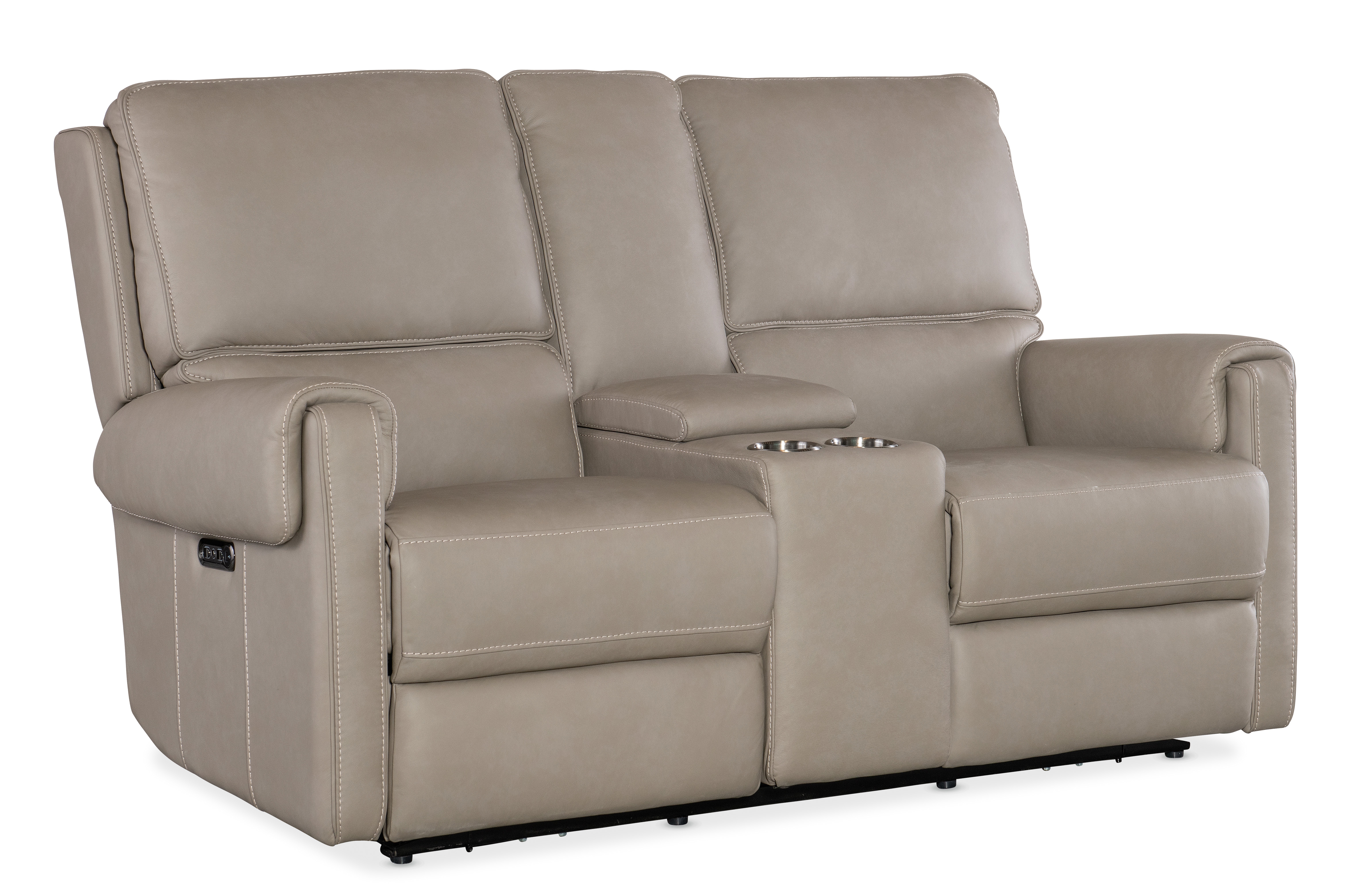 Hooker Somers Console Loveseat with Power Recline and Power Headrest SS718-PHZC2-090