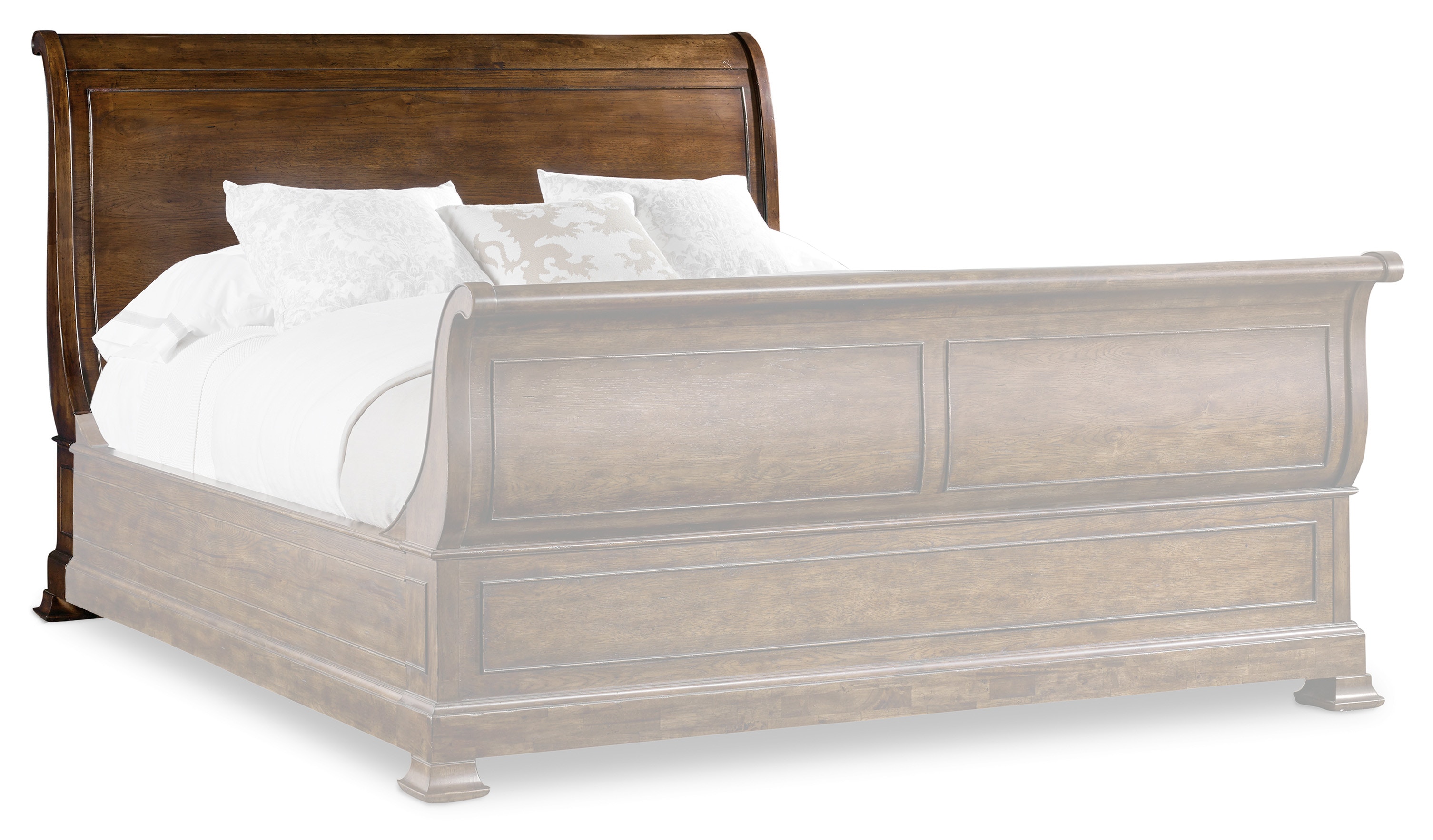 Hooker Furniture Archivist 5/0 Sleigh Headboard 5447-90451