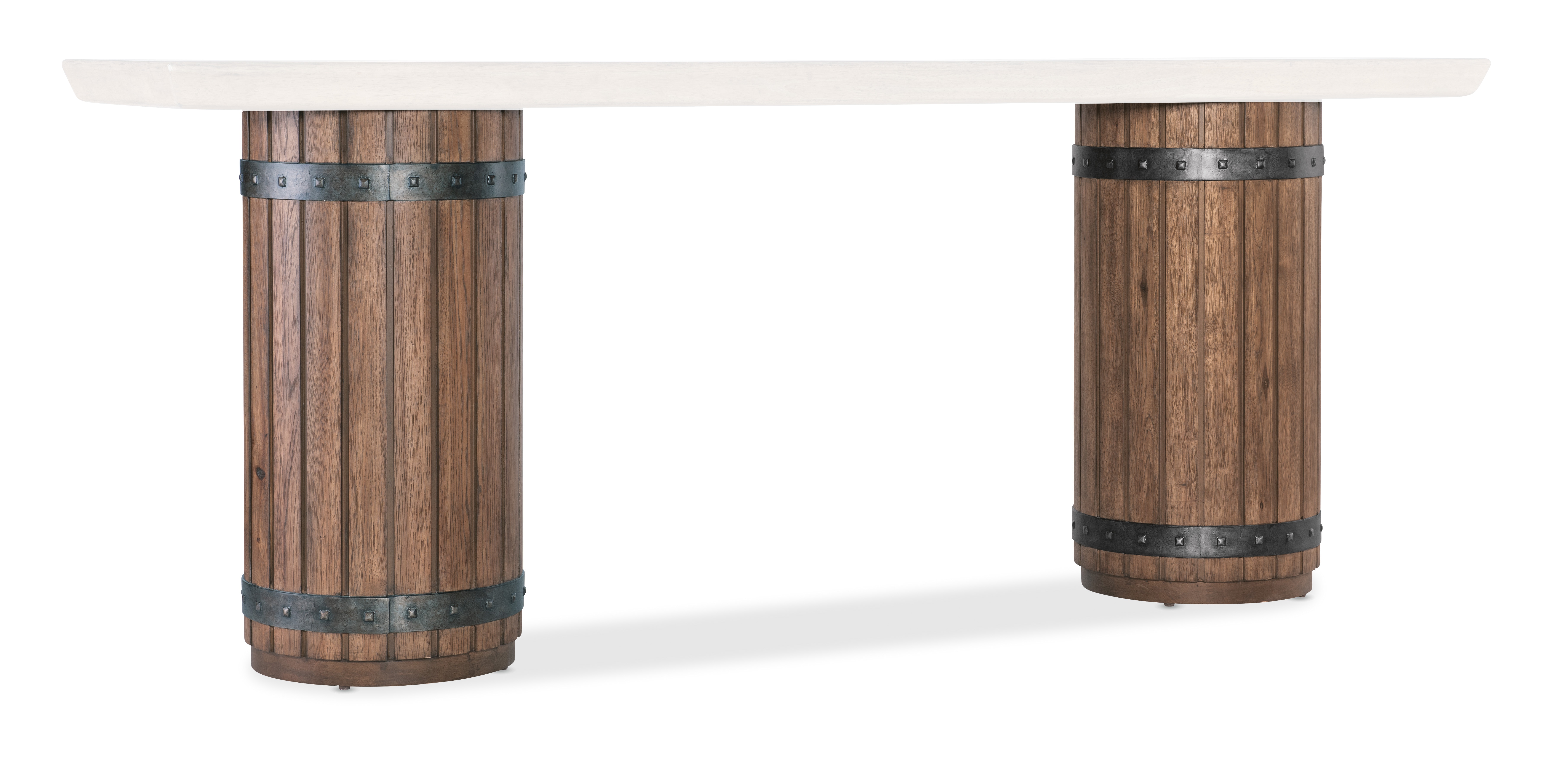 Hooker Furniture Vineyard Row Console Table Barrel Base 6952-80351B-85