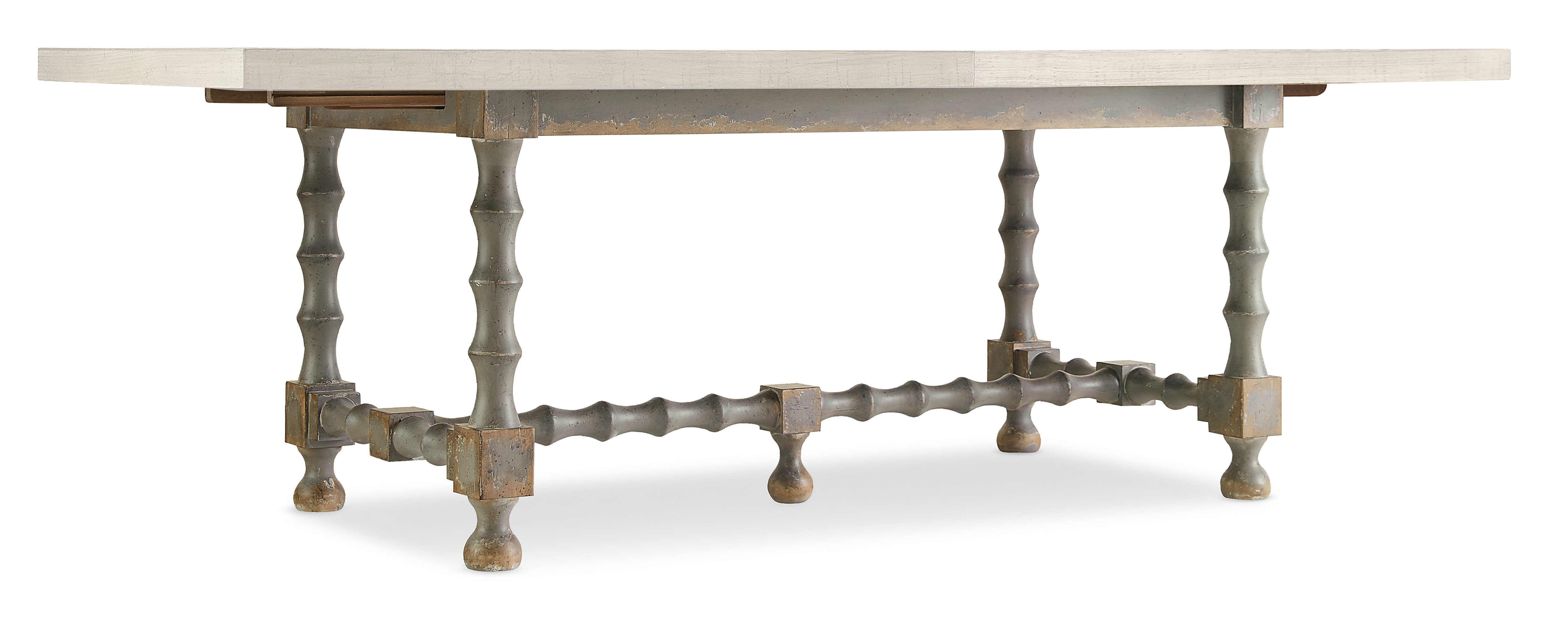 Hooker Furniture Ciao Bella 84in Trestle Table Base- Gray 5805-75200B-95