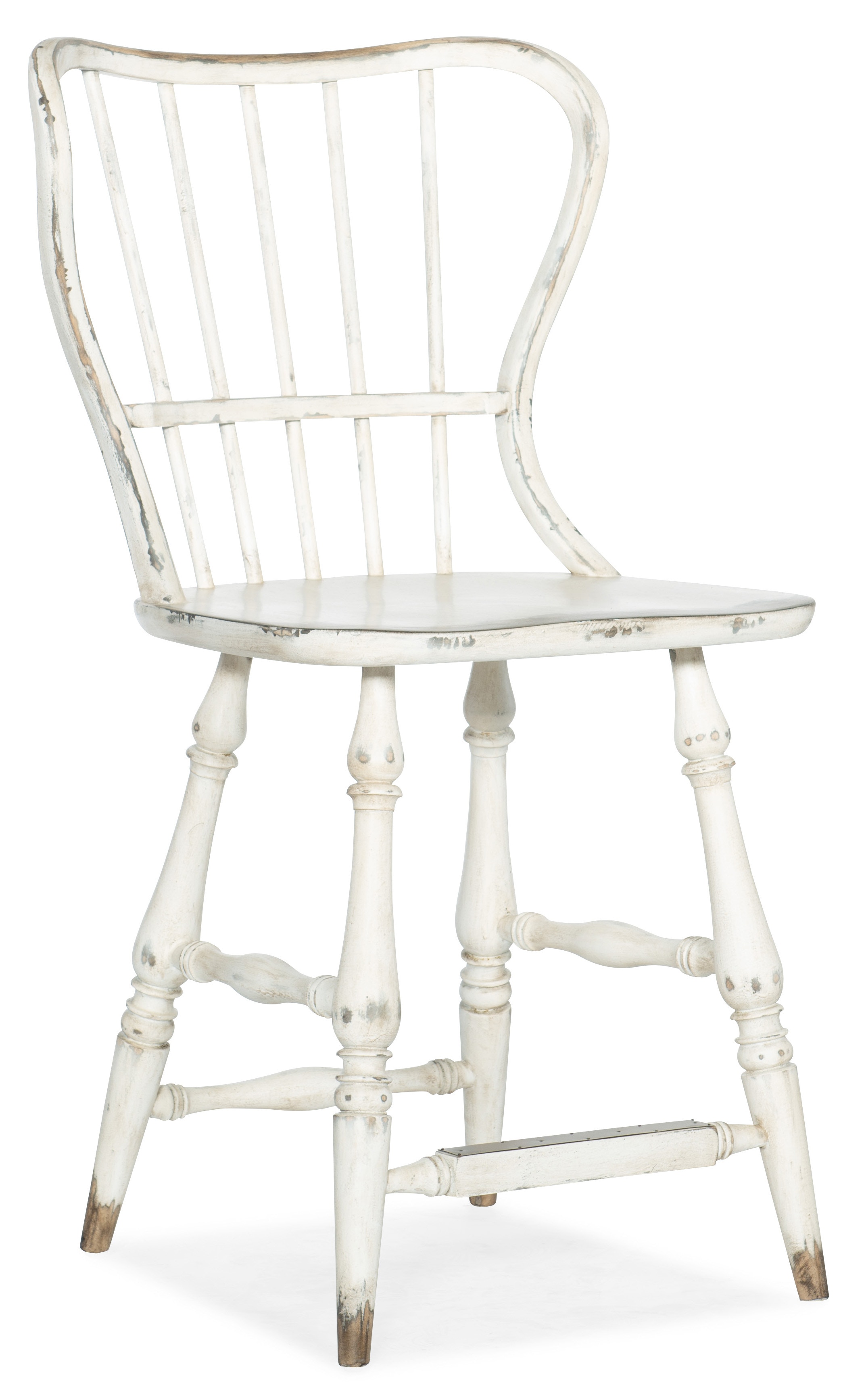 Hooker Furniture Ciao Bella Spindle Back Counter Stool-White 5805-75351-02