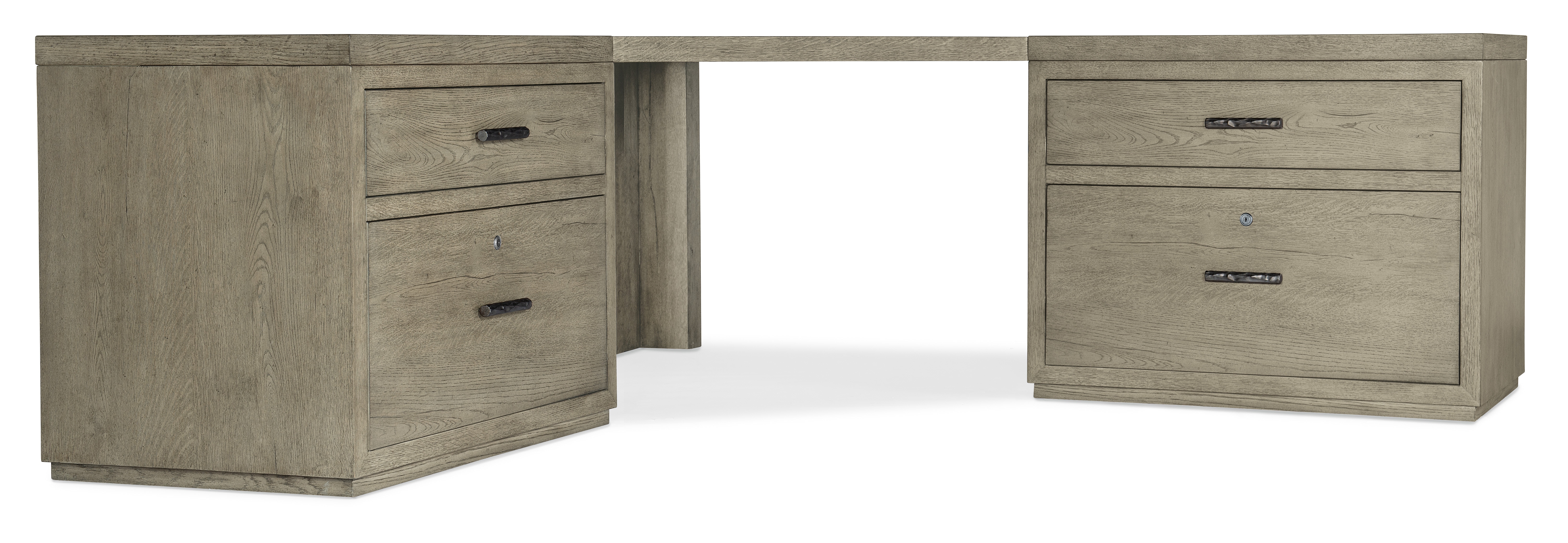 Hooker Furniture Linville Falls Corner Desk with Two Lateral Files 6150-10938-85