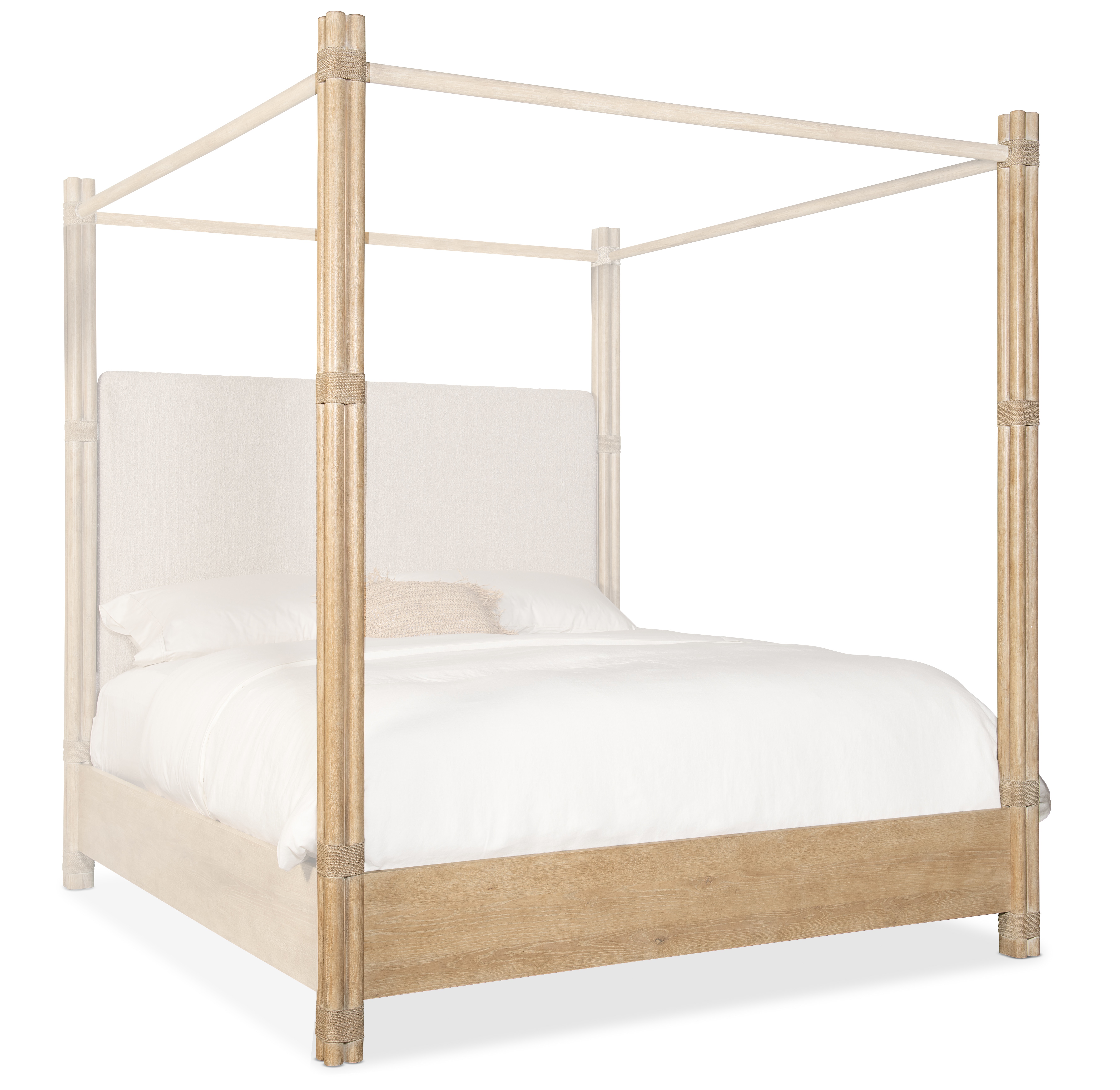 Hooker Furniture Retreat 6/0-6/6 Pole Rattan Poster Footboard 6950-90468-80
