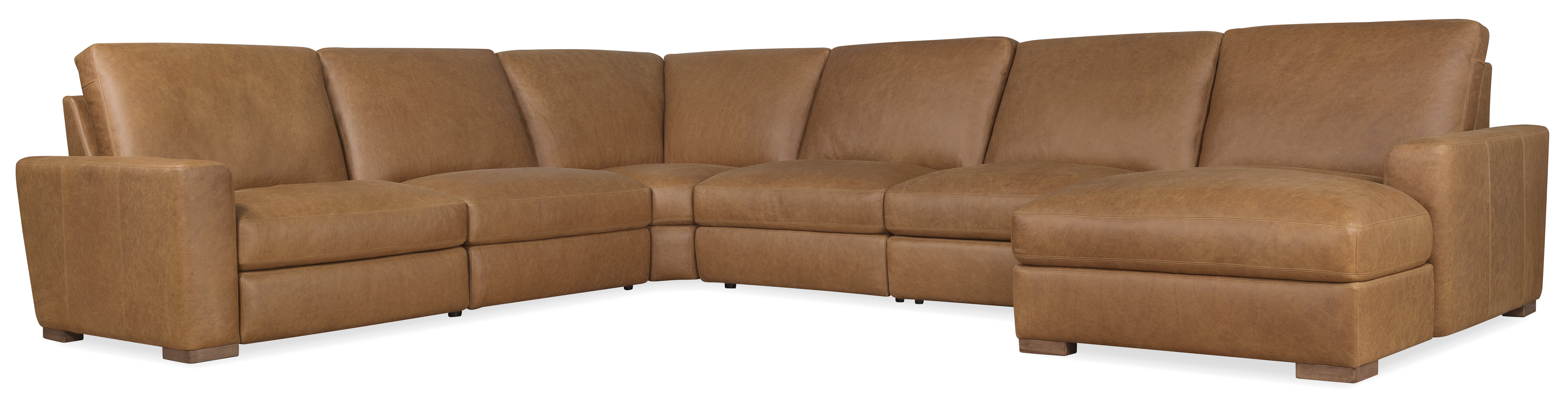 Hooker SS925 Large Living Your Way Sectional - Kingston Cognac SS925 Large Living Your Way Sectional - Kingston Cognac
