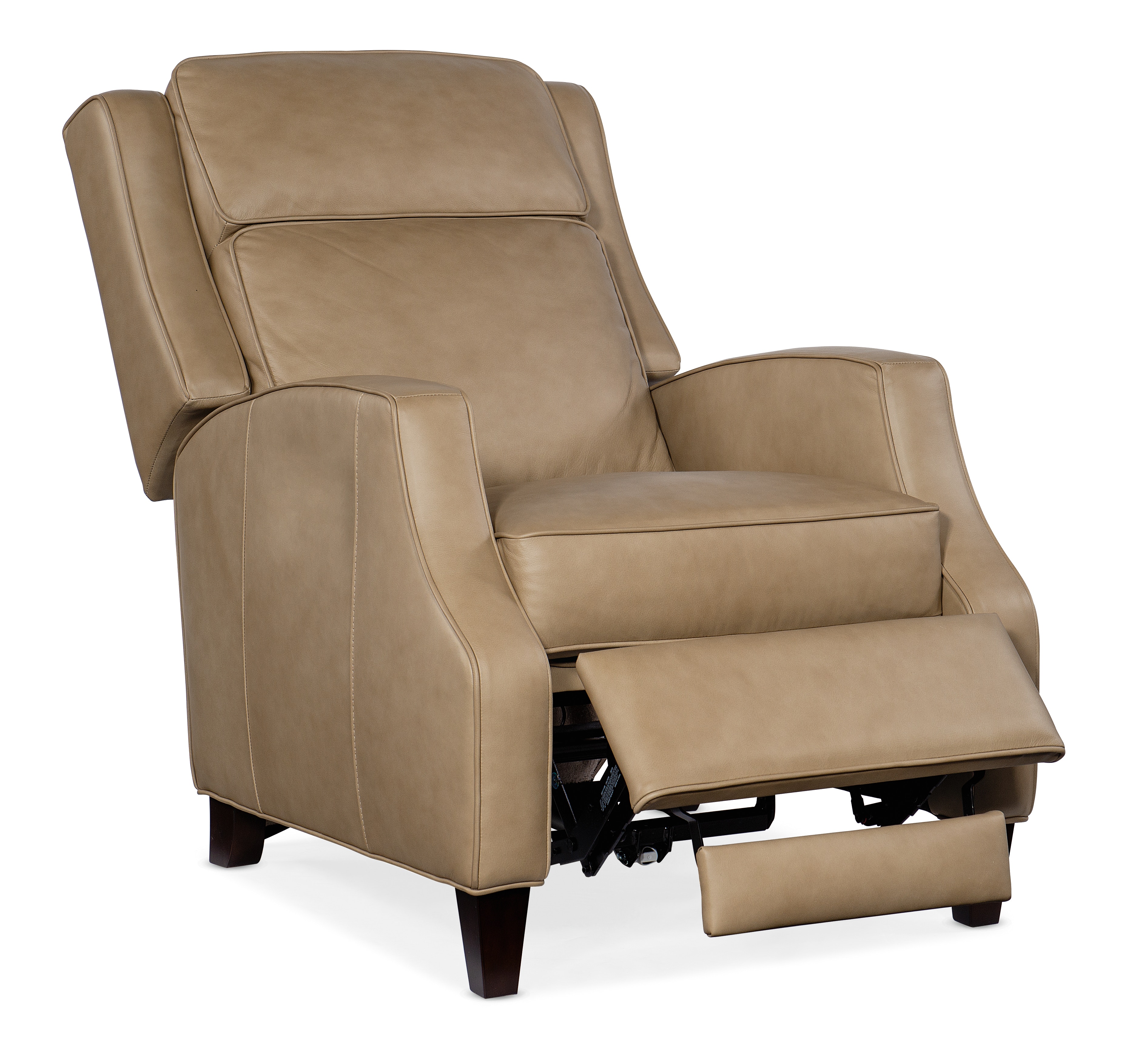 Manual push back outlet recliner