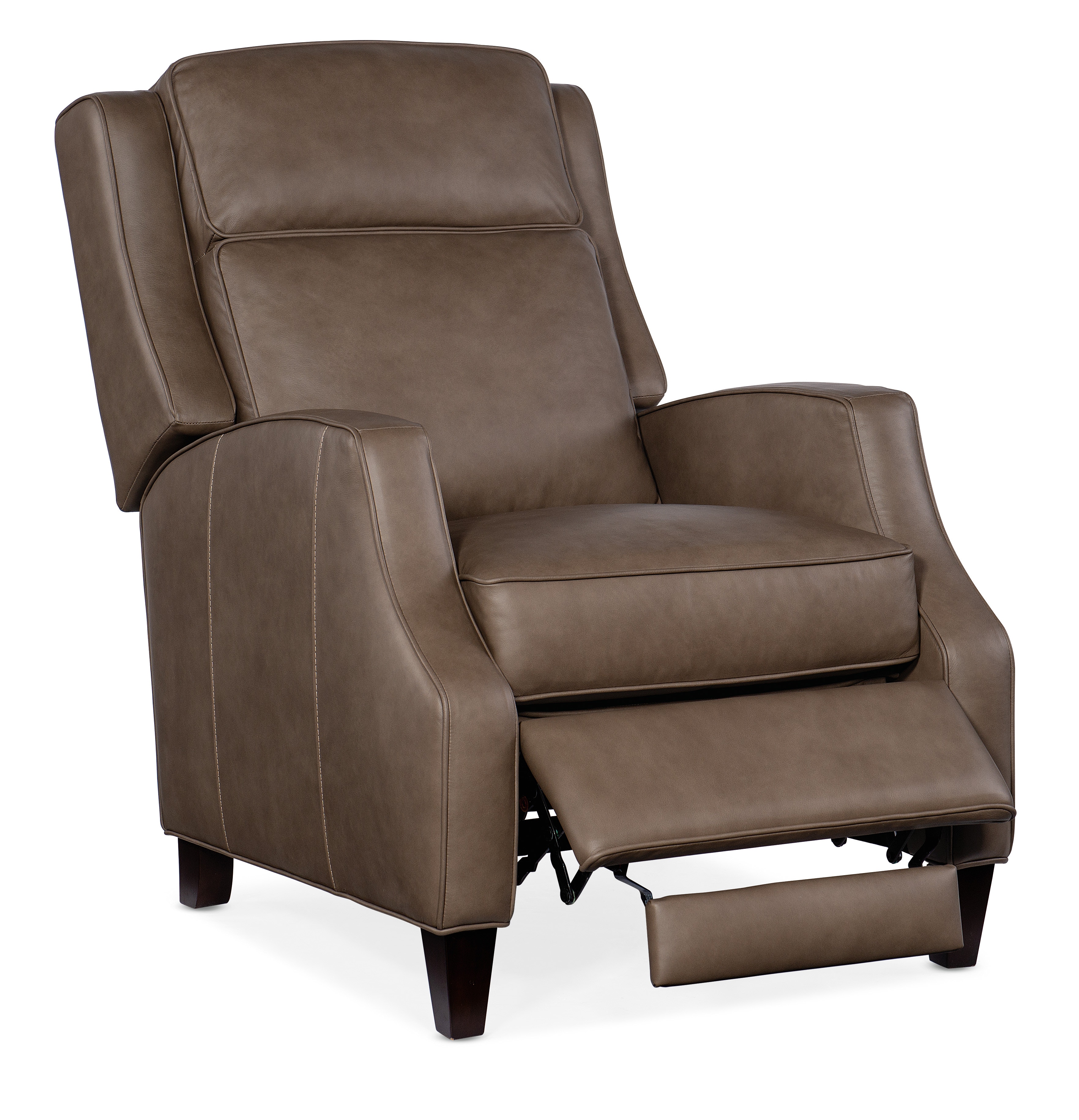 Manual push back outlet recliner