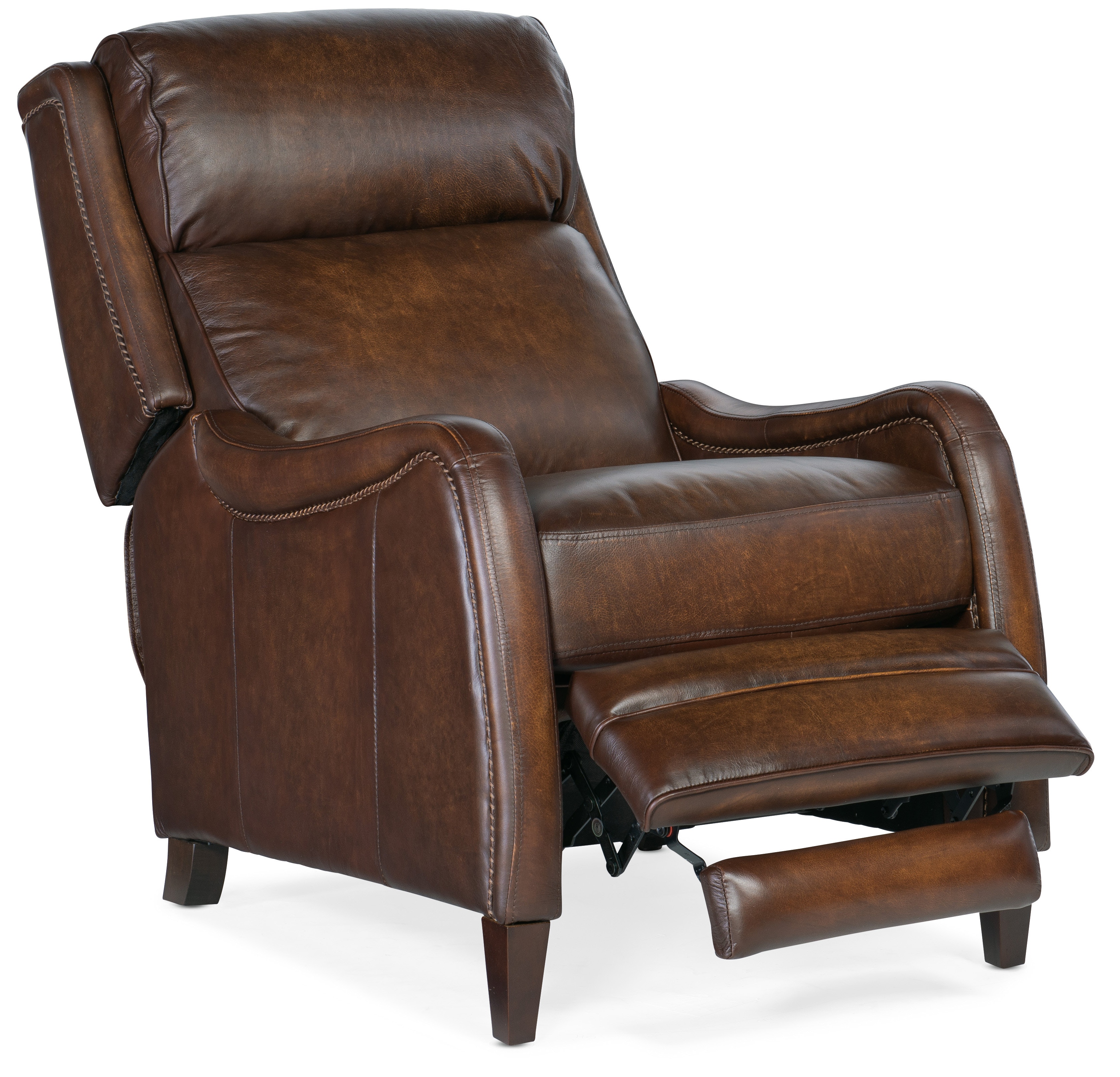 Push back store recliner leather