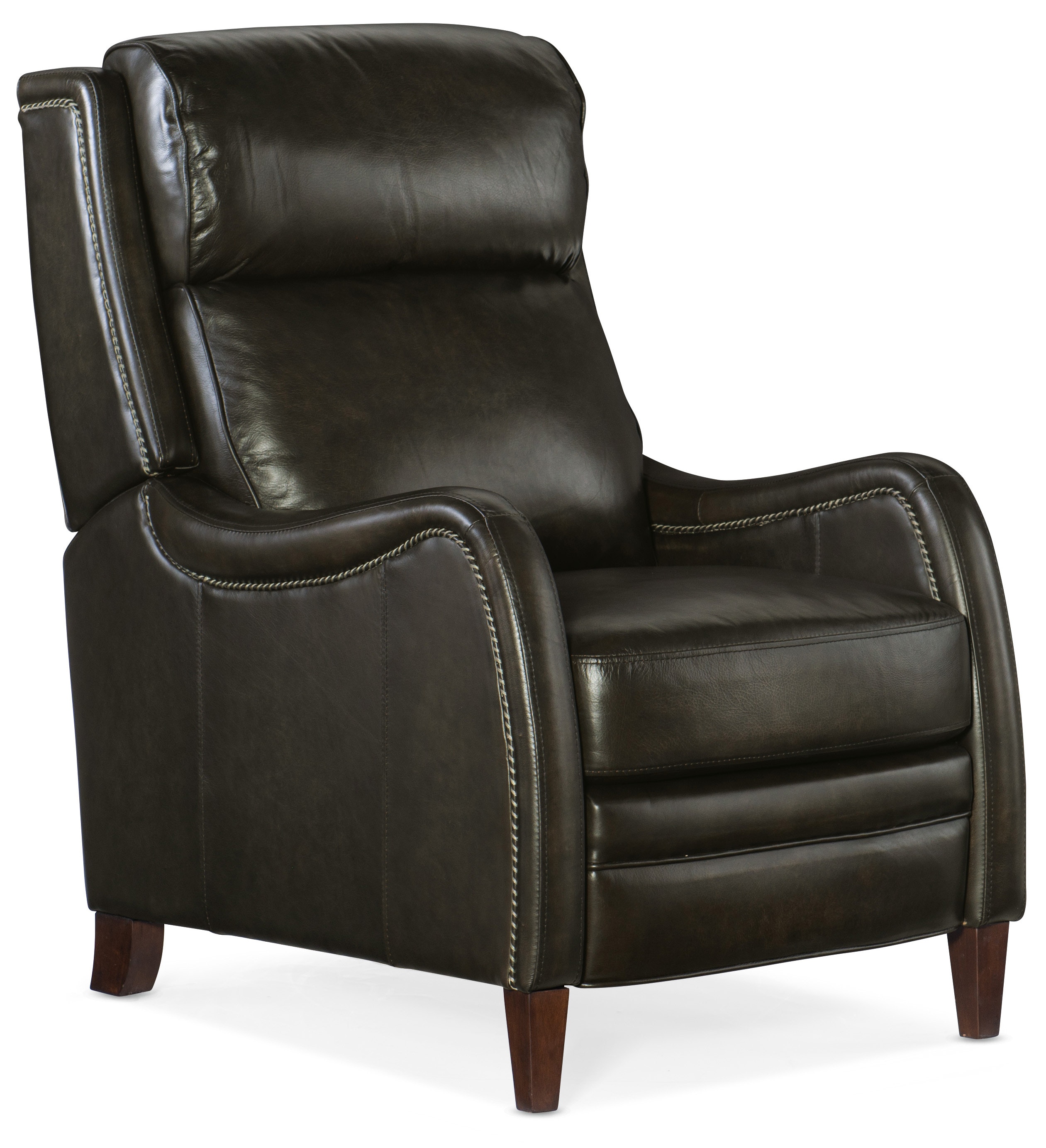 Brown push on sale back recliner