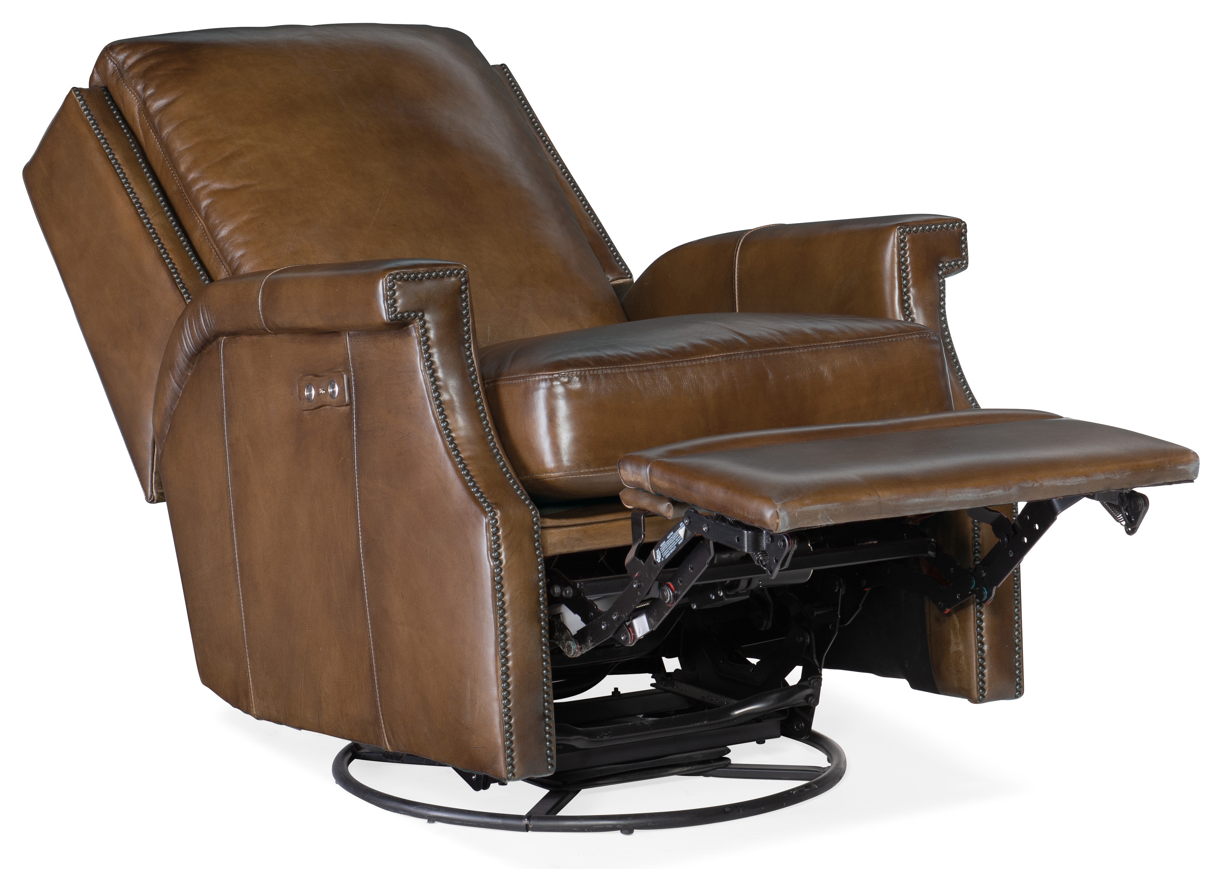 Hooker Furniture Living Room Collin PWR Swivel Glider Recliner RC379 ...