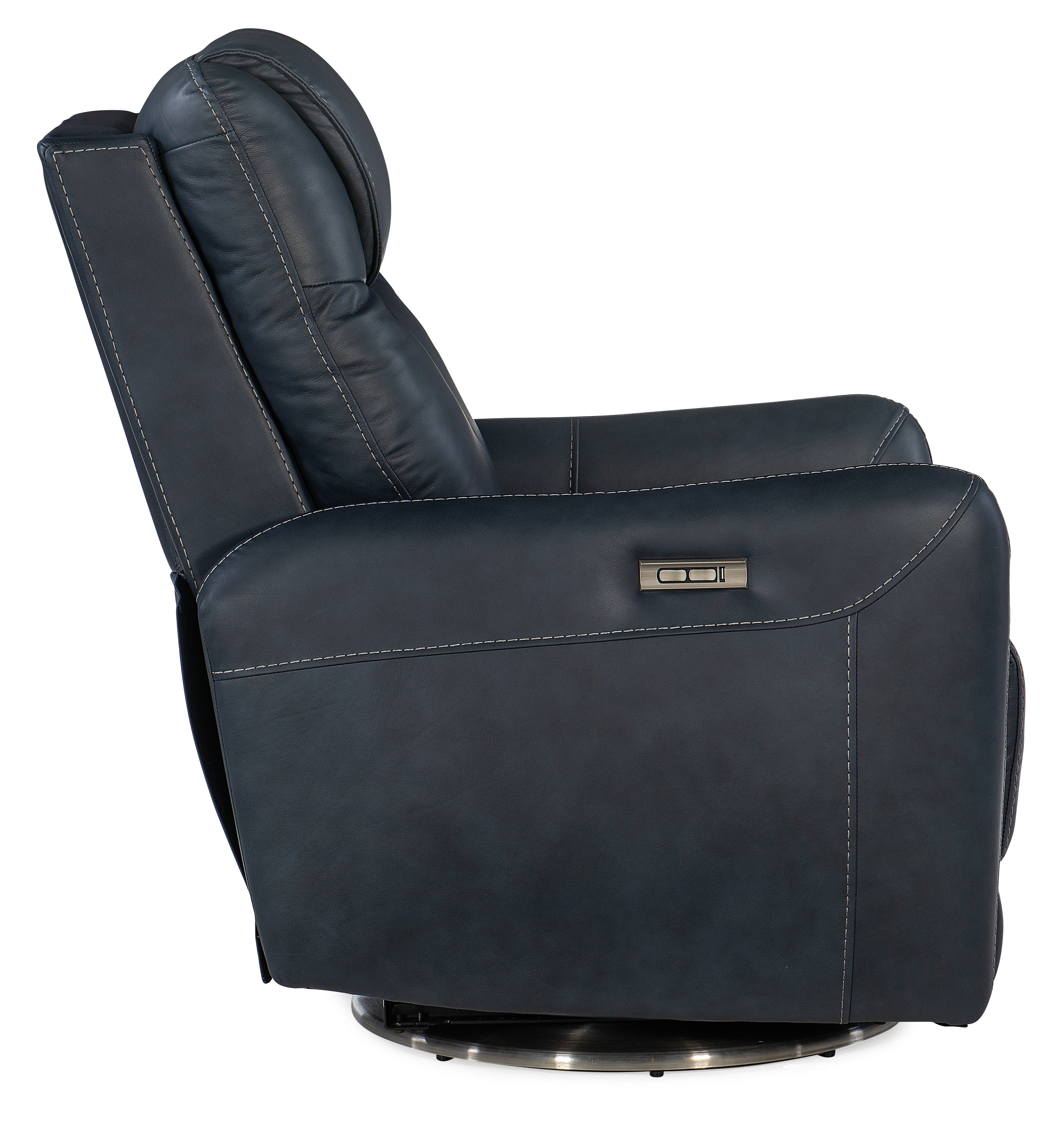 Hooker Furniture Living Room Steffen Swivel Power Recliner with 