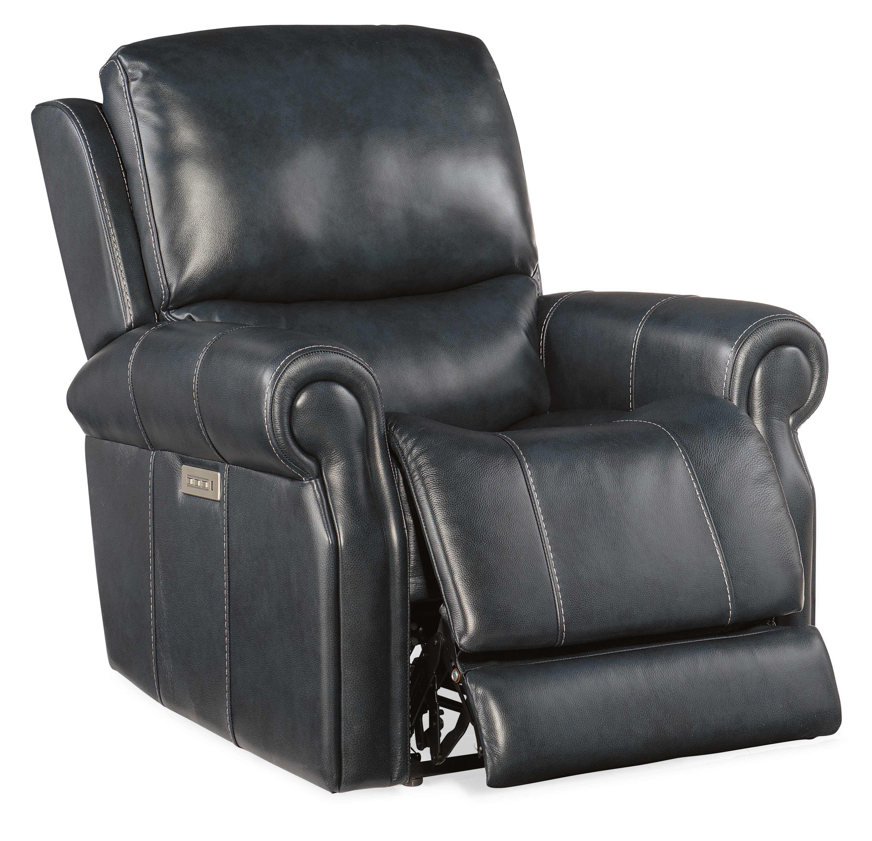 Pulaski bradley leather home theatre deals power recliner with power headrest