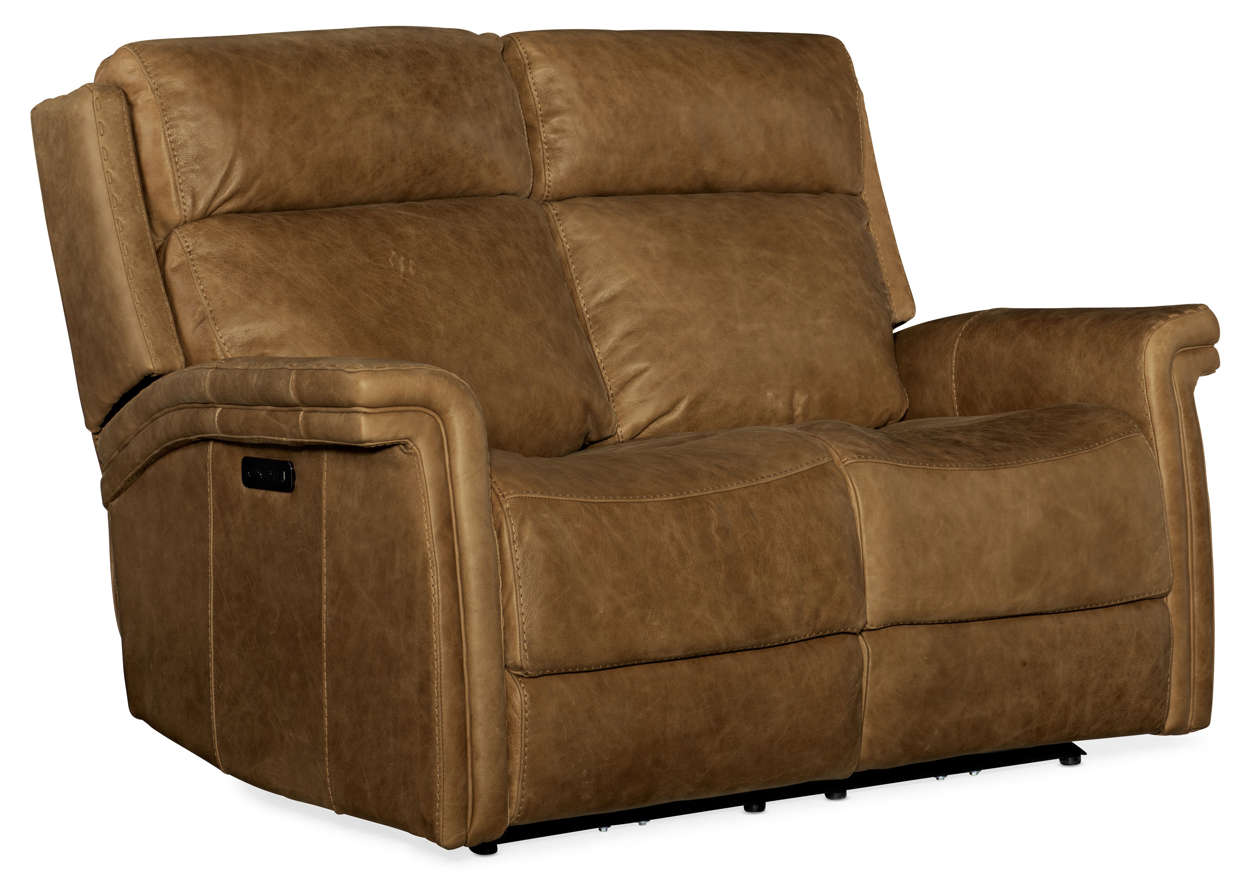 Rolled arm deals reclining loveseat