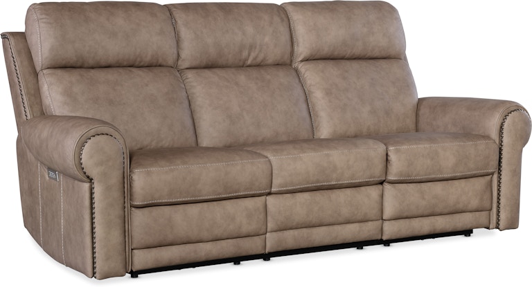 Hooker Furniture SS Duncan Power Sofa w/Power Headrest & Lumbar SS635-PHZL3-082