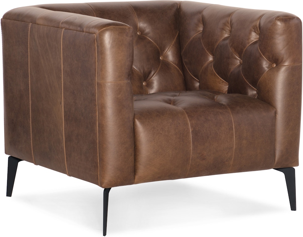 hooker furniture citizen brown leather stationary sofa afterpay