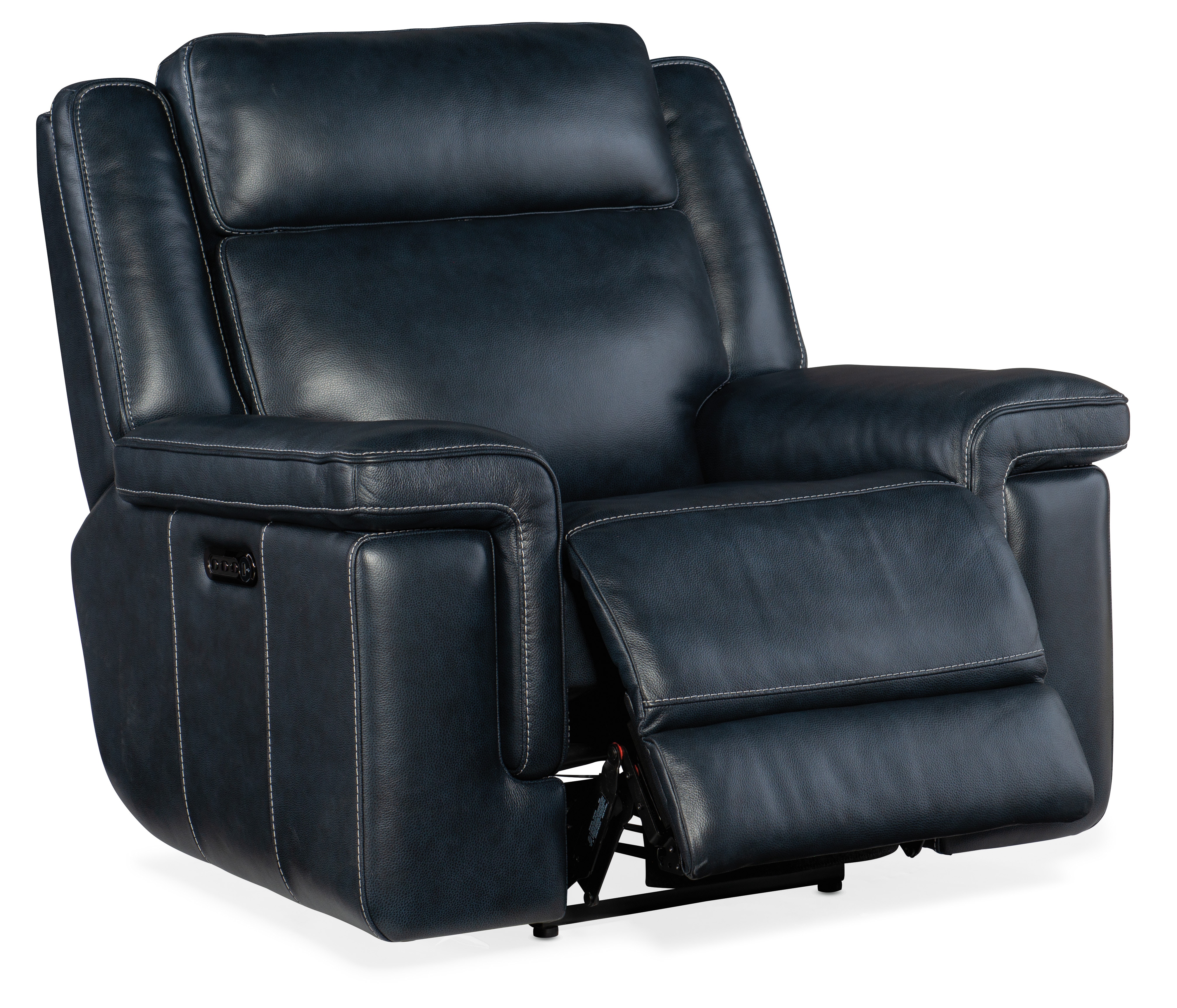 Blake leather power swivel glider outlet recliner with power headrest