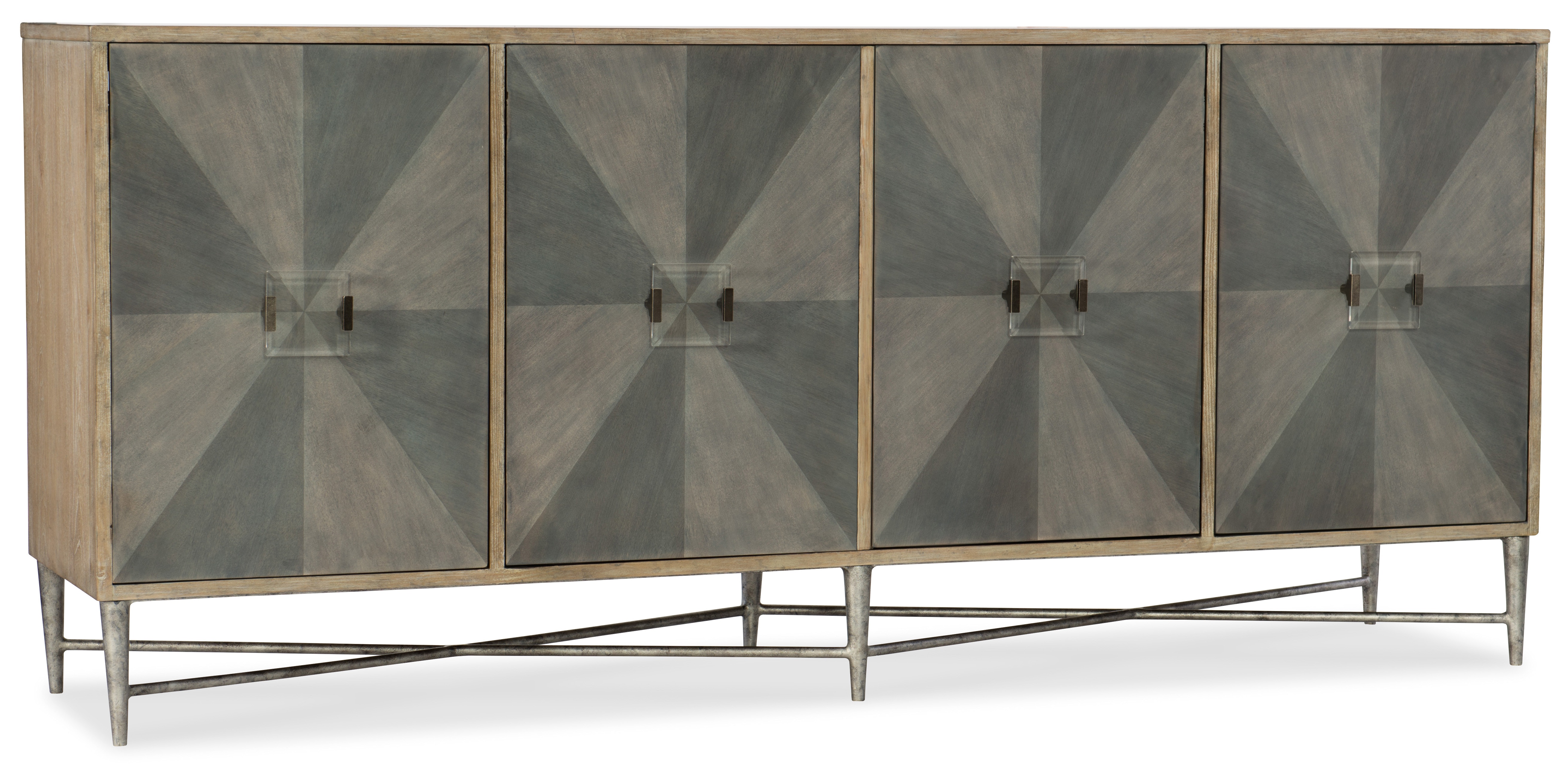 Hooker Furniture Melange Zola Four-Door Credenza 638-85316-LTGY