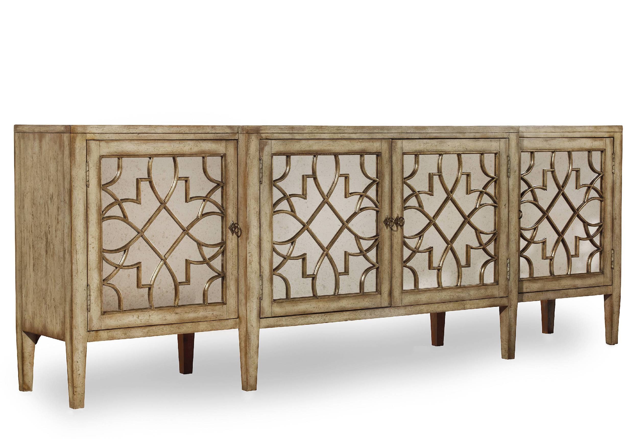 Hooker Furniture Sanctuary Four-Door Mirrored Console - Surf-Visage 3013-85001