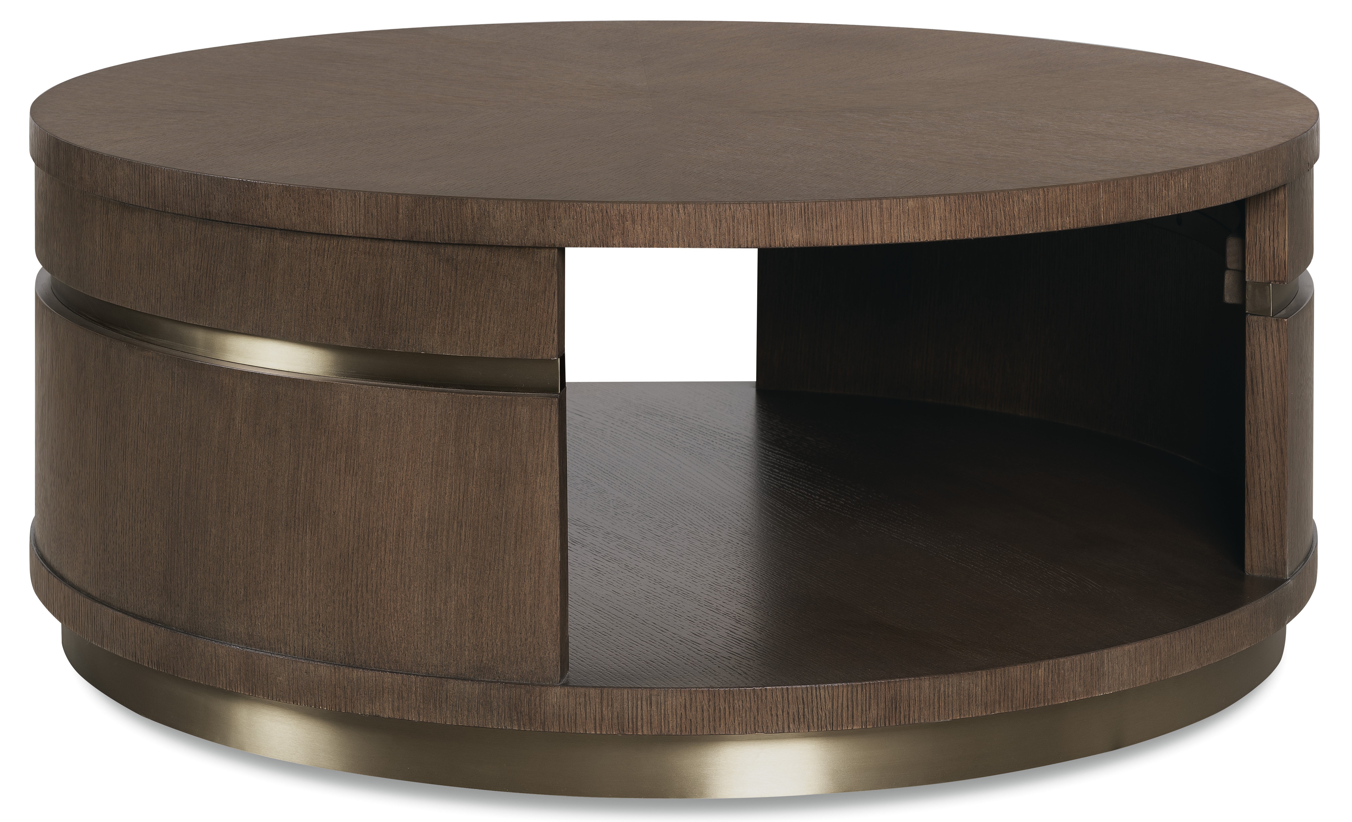 Hooker Furniture Commerce and Market Roll With It Round Cocktail Table 7228-80260-89