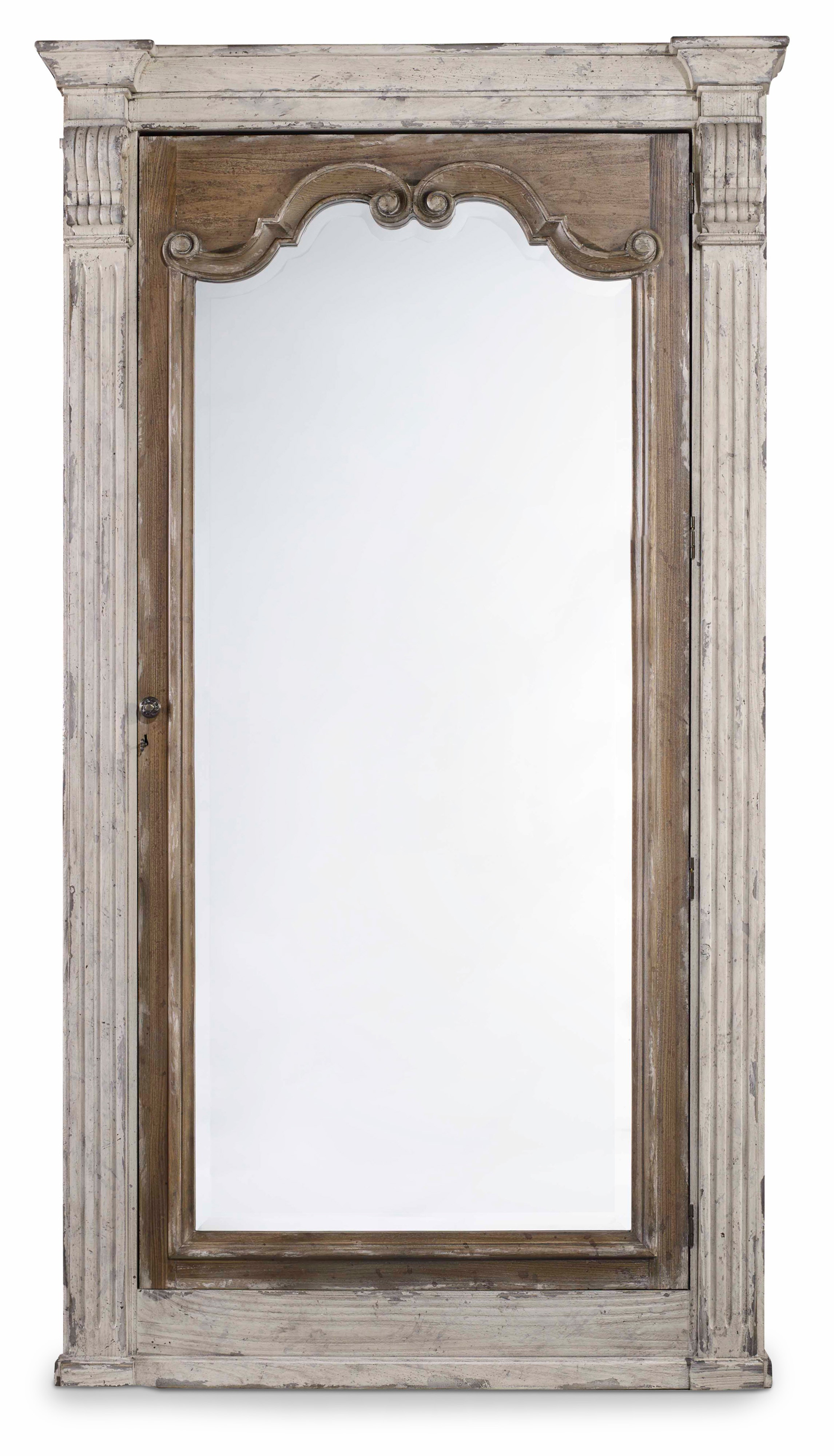 Hooker Furniture Chatelet Floor Mirror with Jewelry Armoire Storage 5351-50003