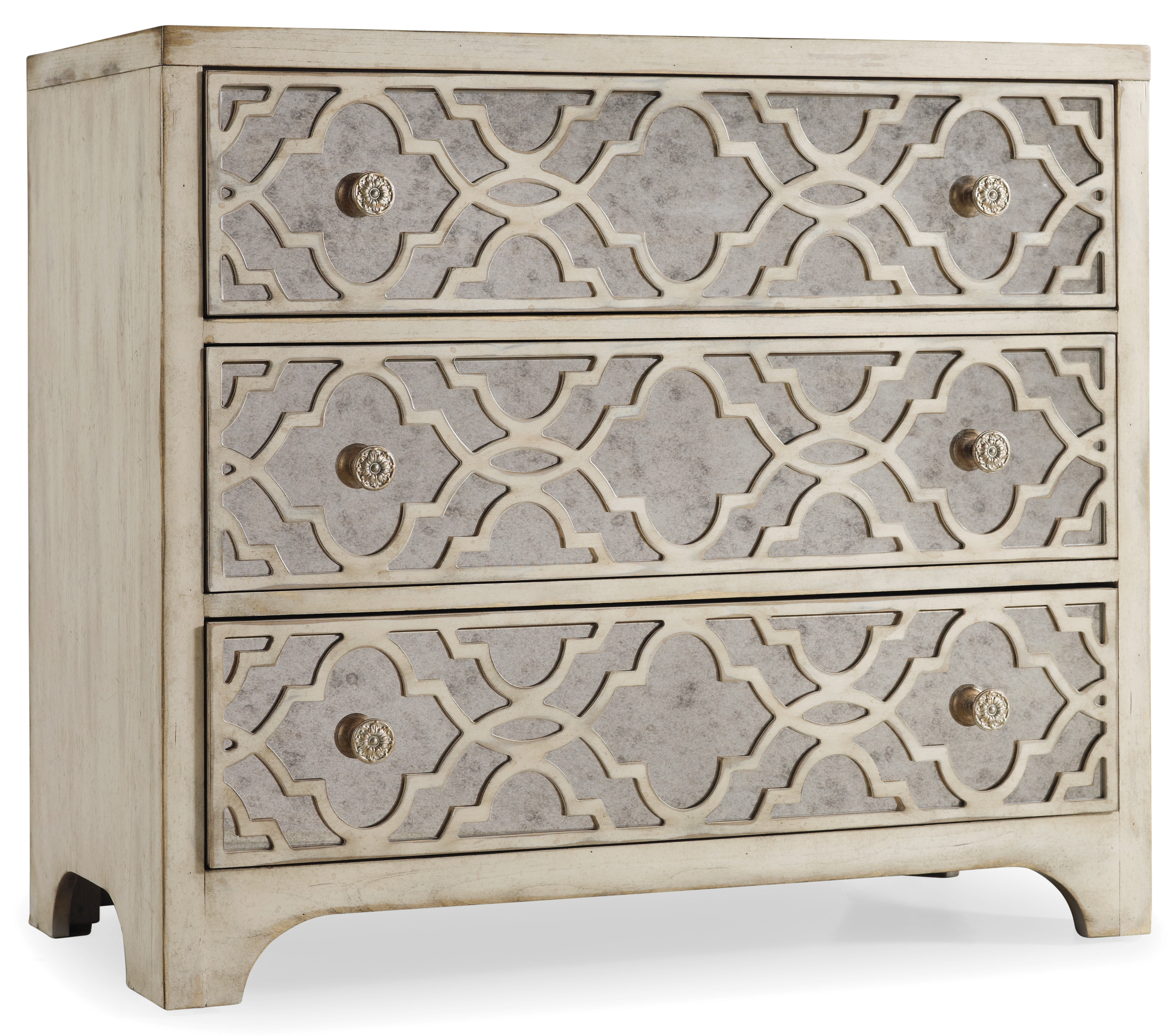 Hooker Furniture Sanctuary Fretwork Chest-Pearl Essence 3023-85001