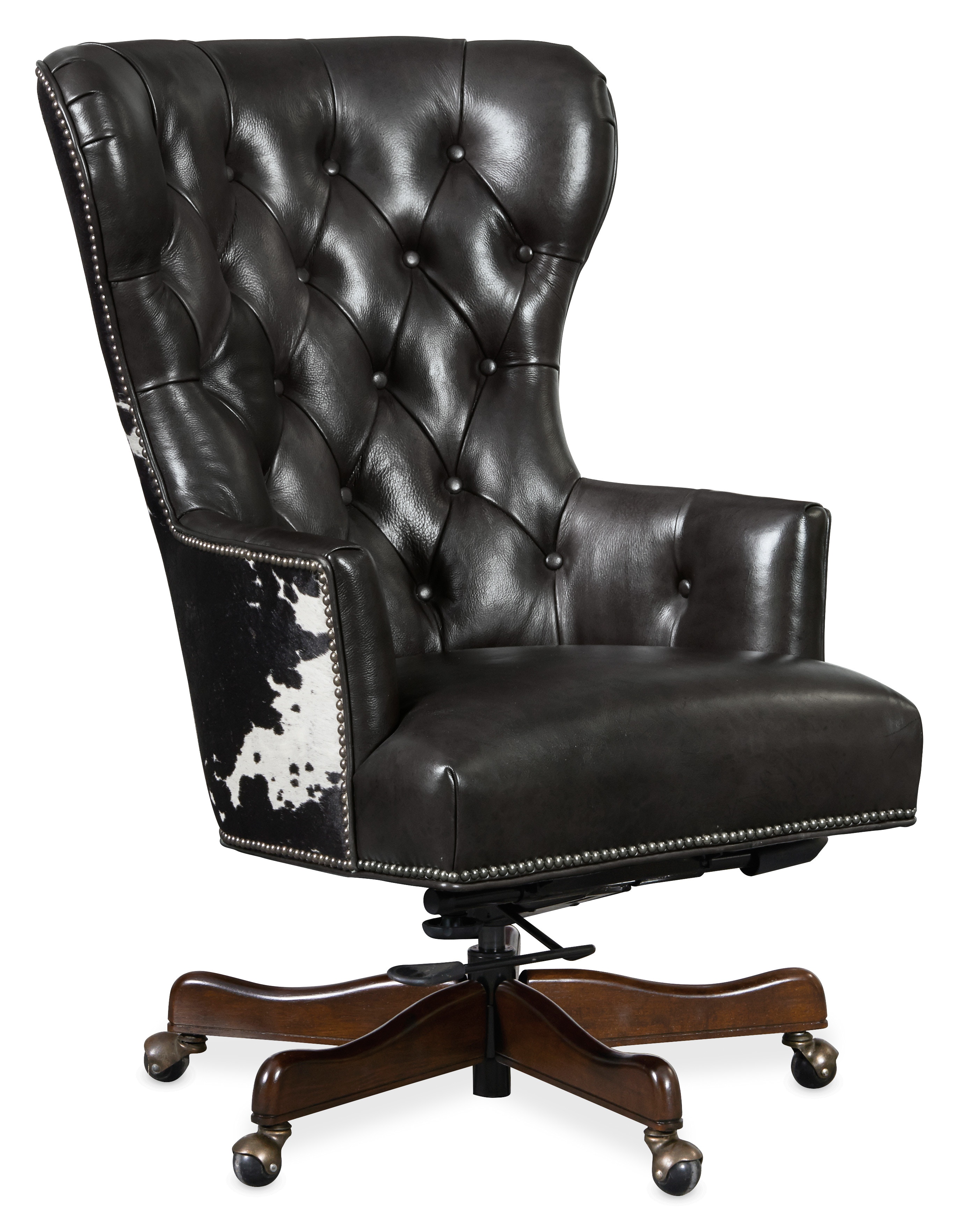 Hooker Furniture Katherine Executive Swivel Tilt Chair with Black and White HOH EC448-097