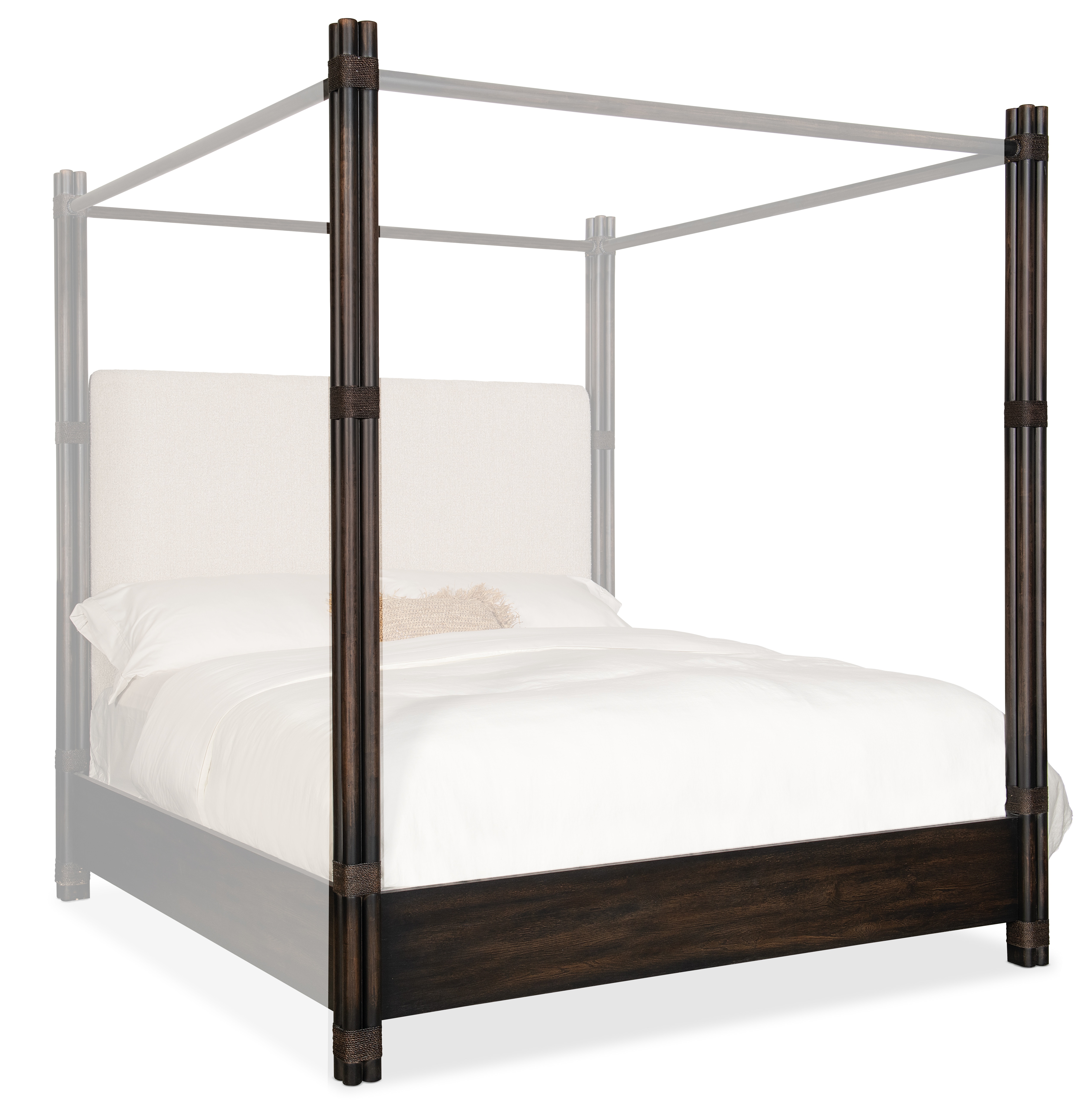 Hooker Furniture Retreat 6/0-6/6 Pole Rattan Poster Footboard 6950-90468-99
