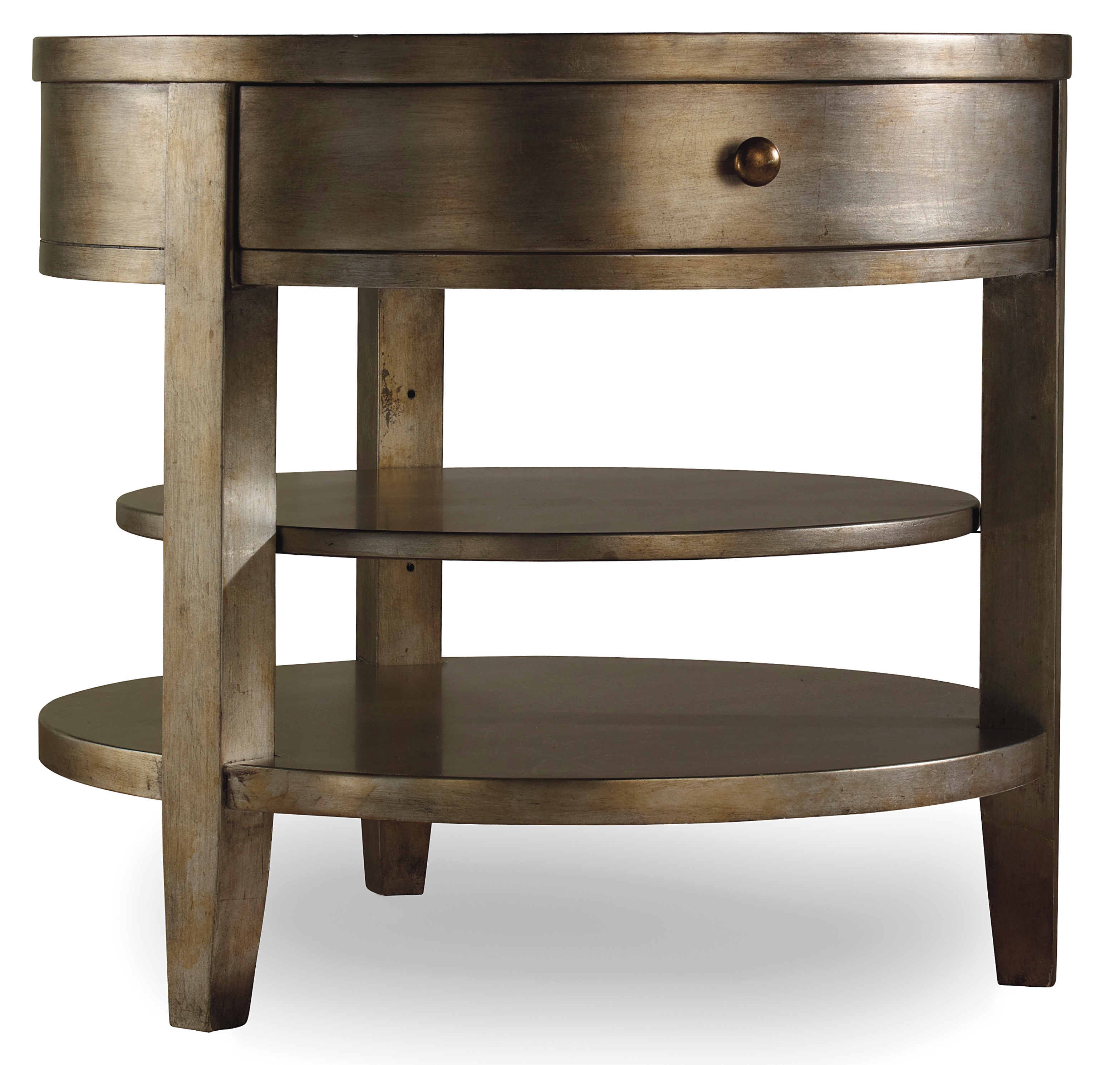 Hooker Furniture Sanctuary One-Drawer Round Lamp Table - Visage 3014-50003
