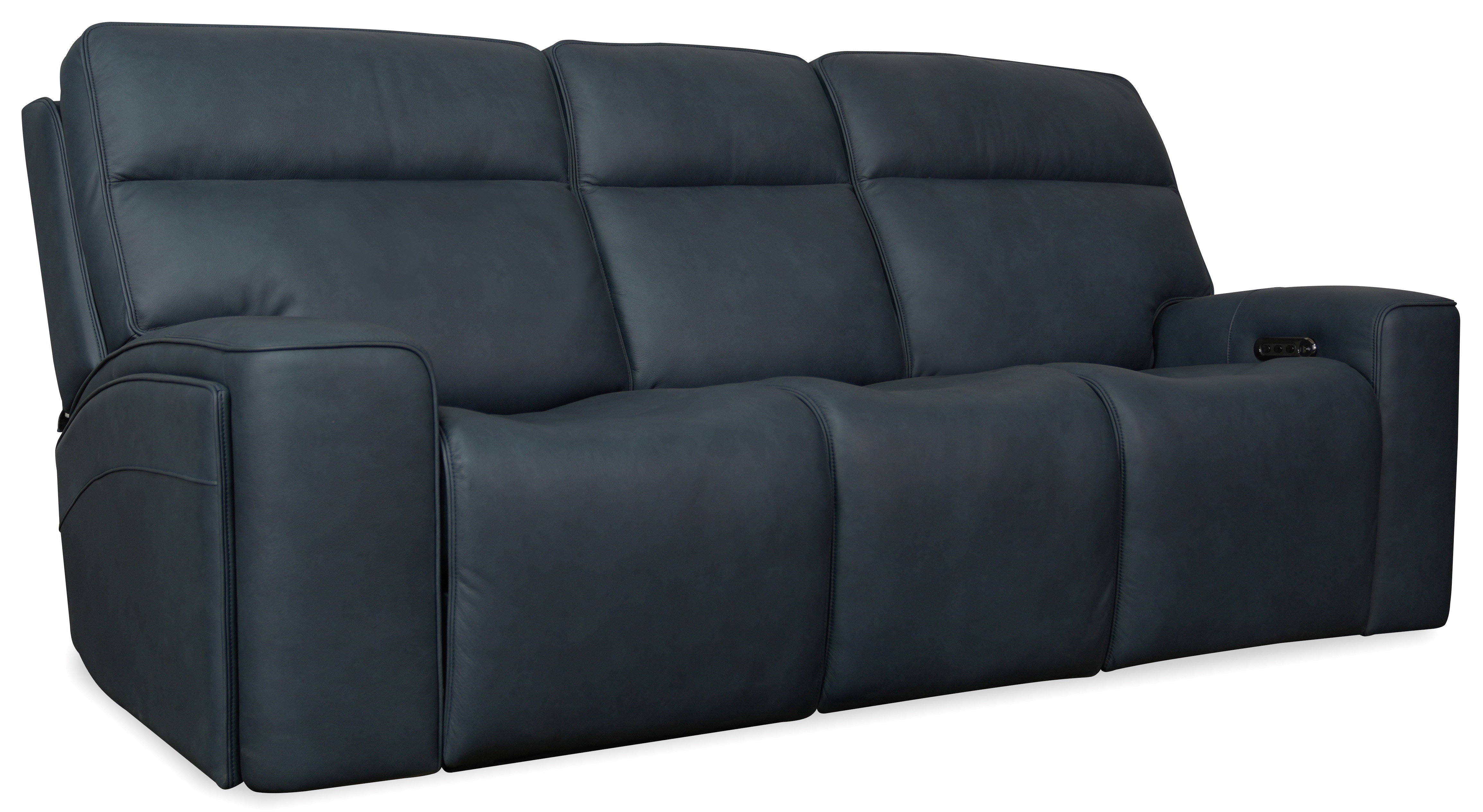 Hooker Riverton Power Sofa with Power Headrest and Lumbar SS708-PHL3-048
