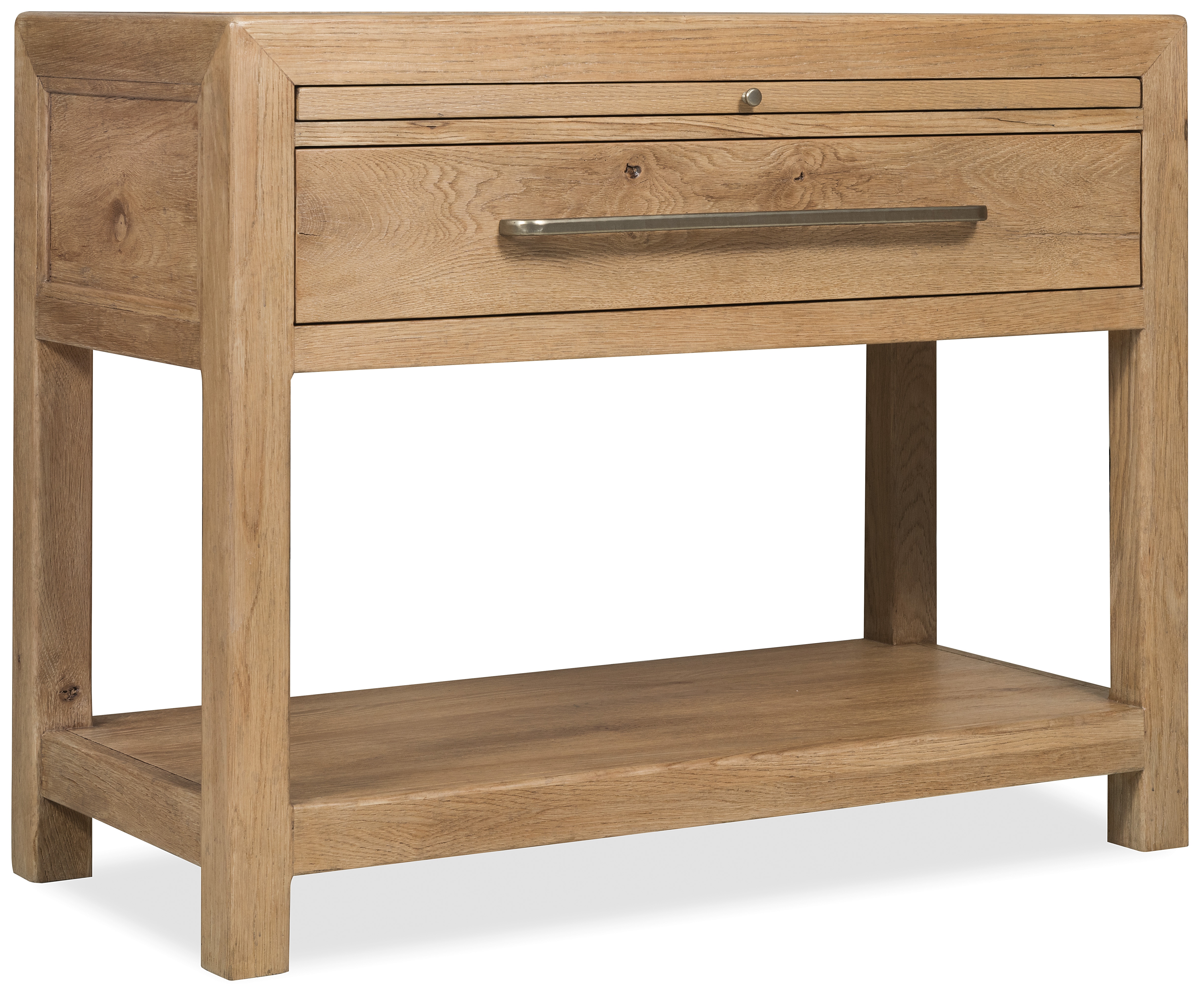 Hooker Furniture Driftwood One-Drawer Nightstand with Stone 6820-90216-80