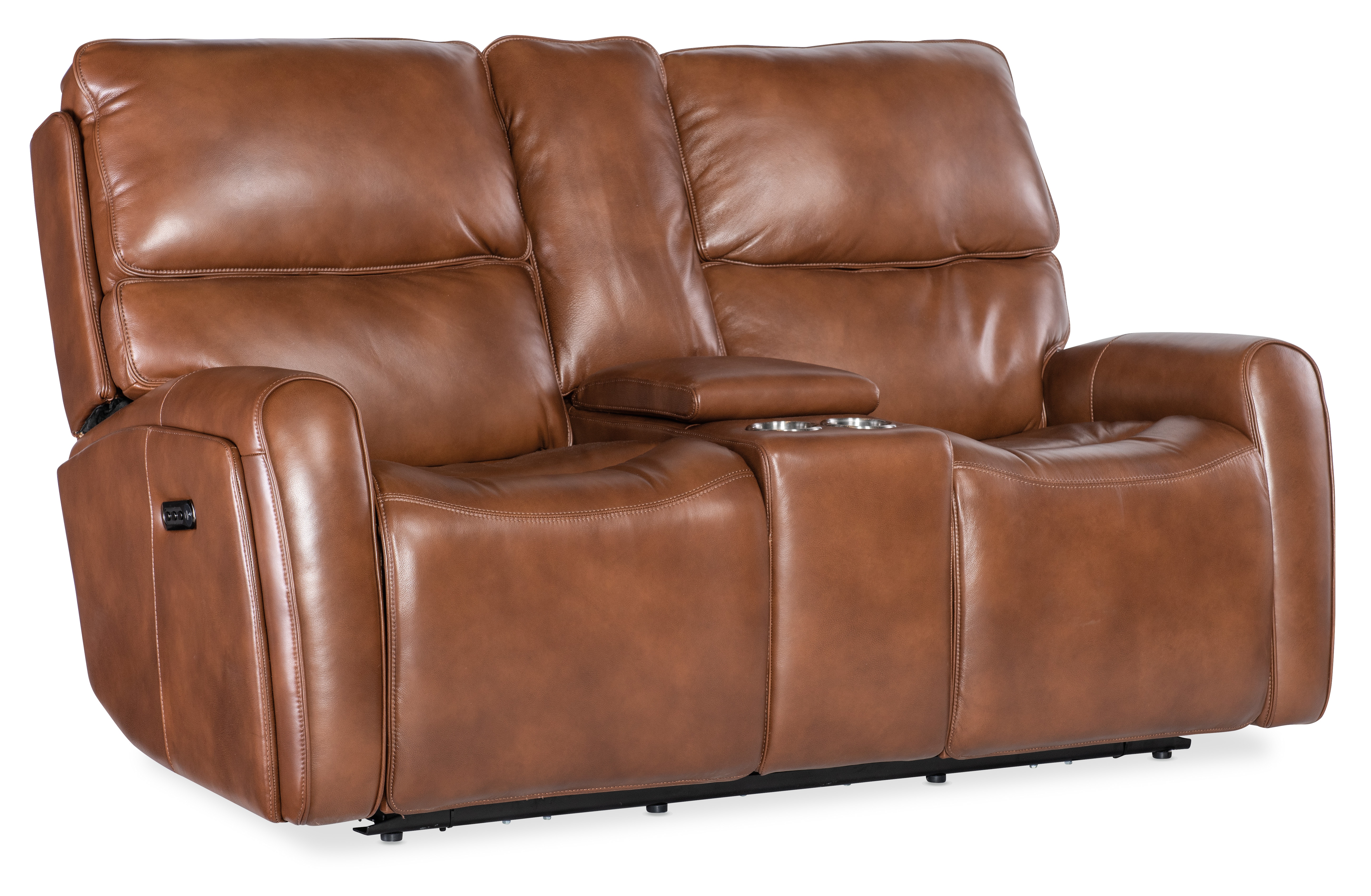 Hooker Crosby Zero Gravity Power Console Loveseat with Power Headrest and Lumbar SS741-PHZL2C-080