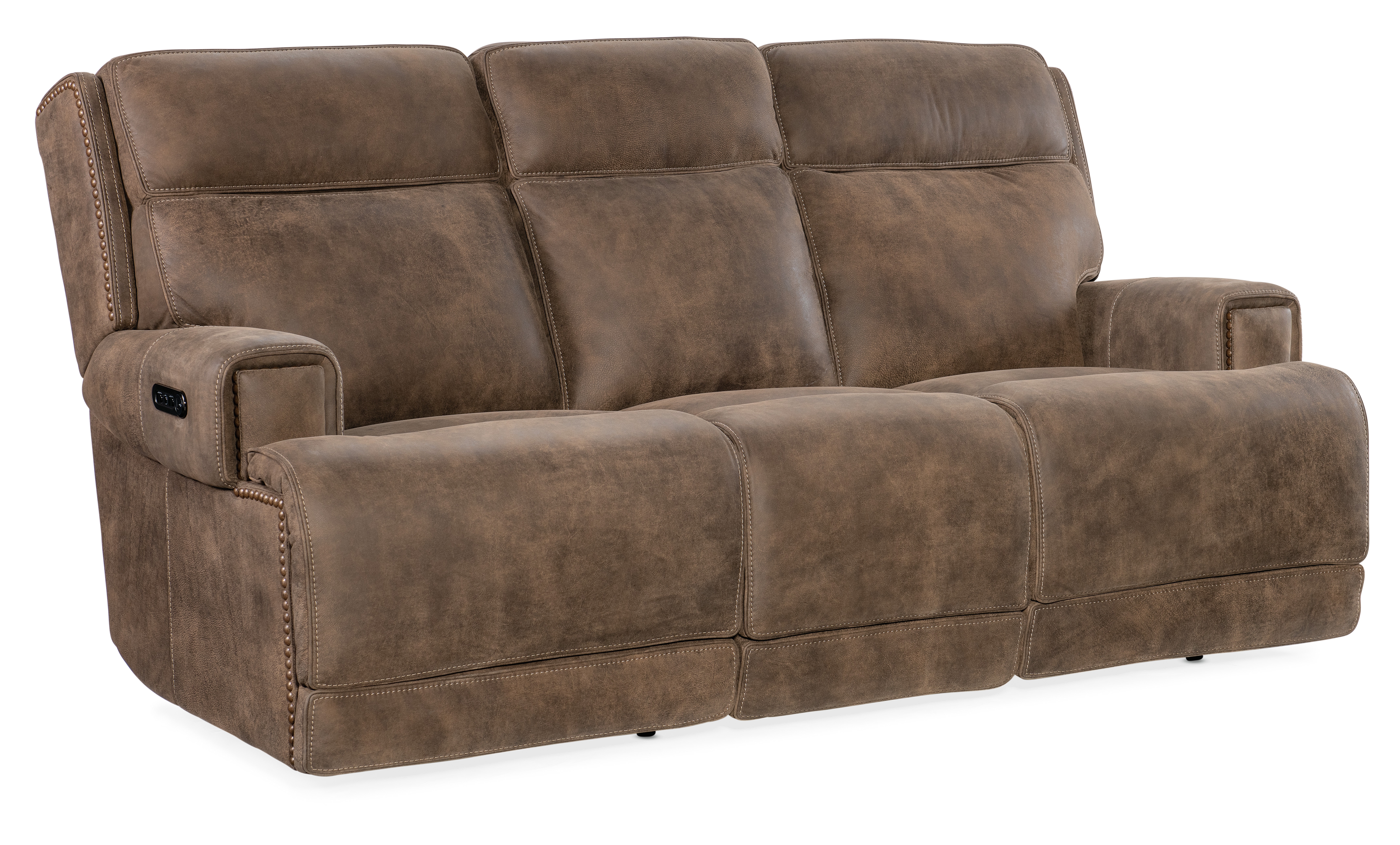 Hooker Wheeler Sofa with Power Recline and Power Headrest SS762-PHZ3-085