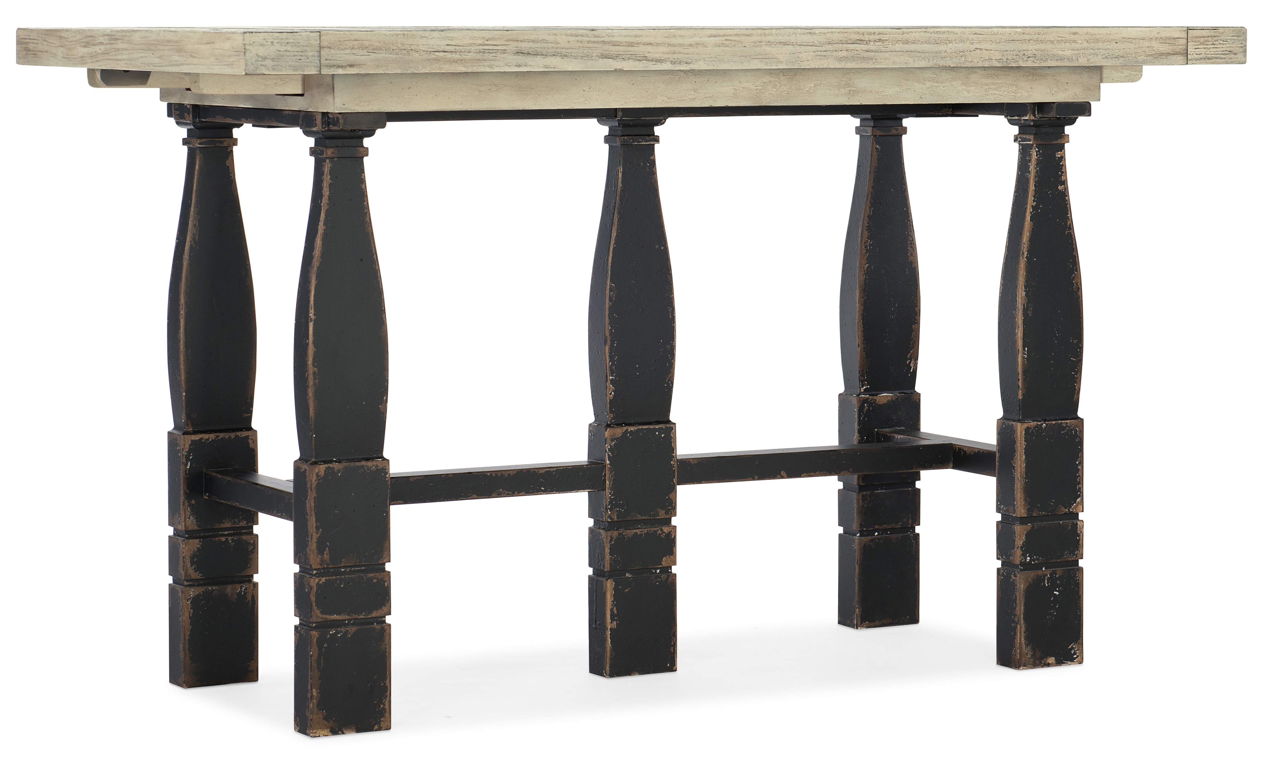 Hooker Furniture Ciao Bella Friendship Table- Flaky White/Black 5805-75206-80