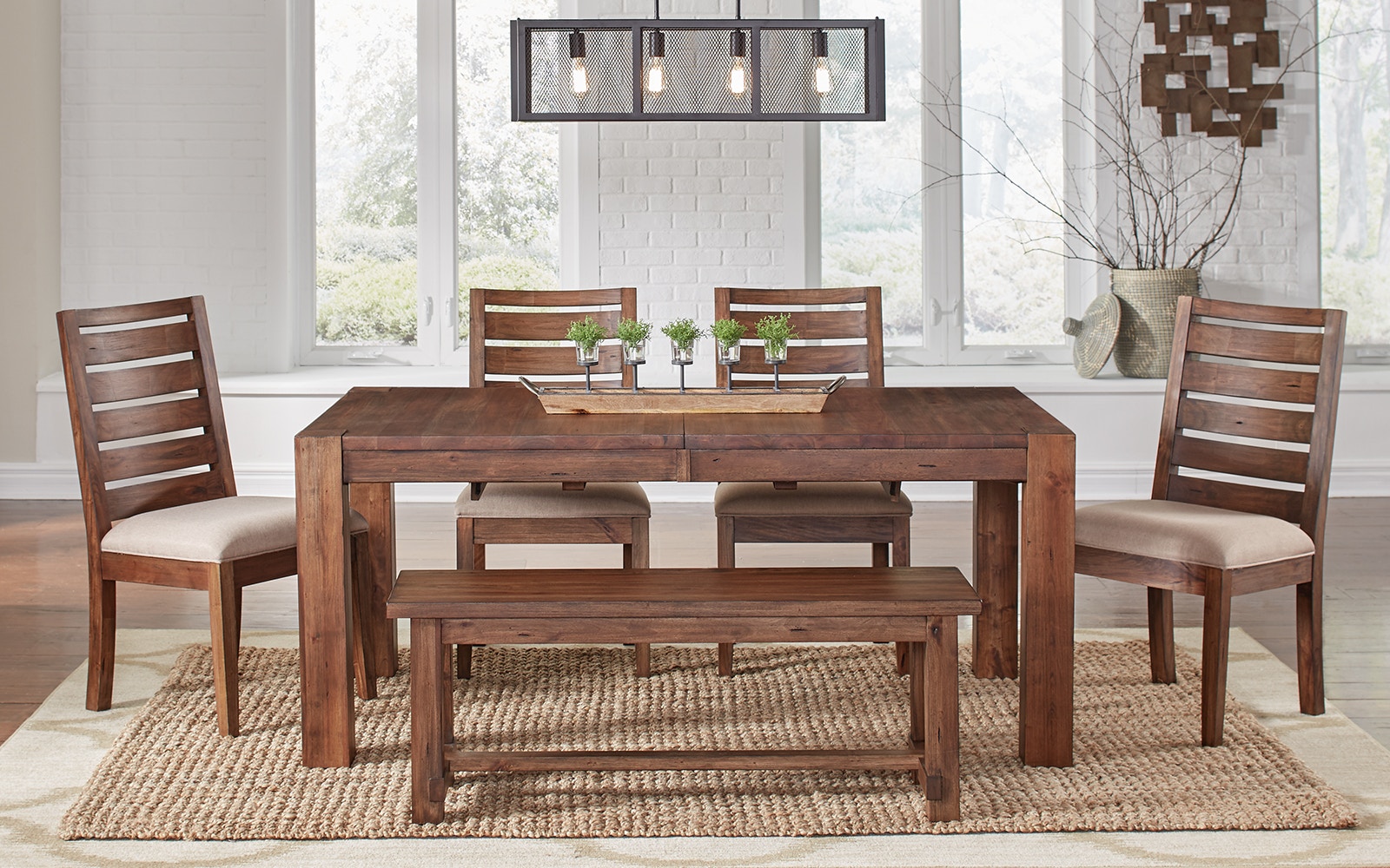 solid mahogany dining room table