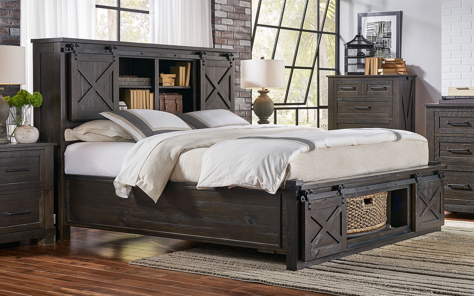 California king store storage bed