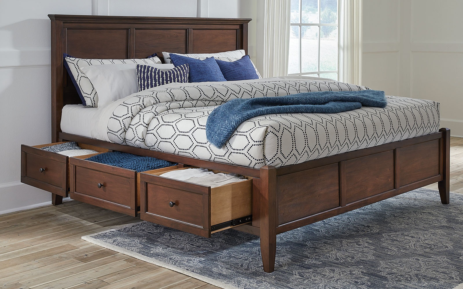 A America WESTLAKE Bedroom - CB Westlake Queen Storage Bed WSLCB5091 ...