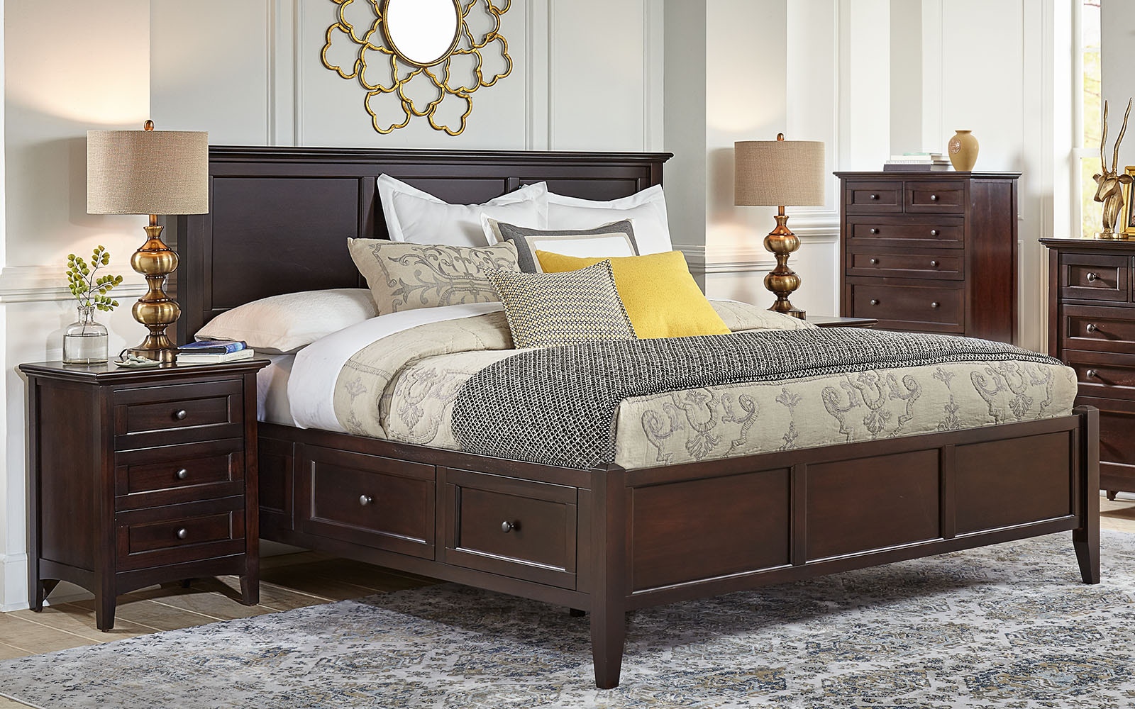 california king storage bed