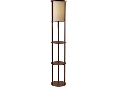 Adesso Lamps and Lighting Stewart Round Shelf Floor Lamp 3117-15 - Dewey  Furniture - Vermilion