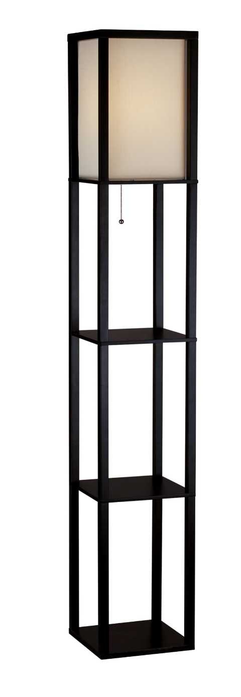 adesso wright shelf floor lamp