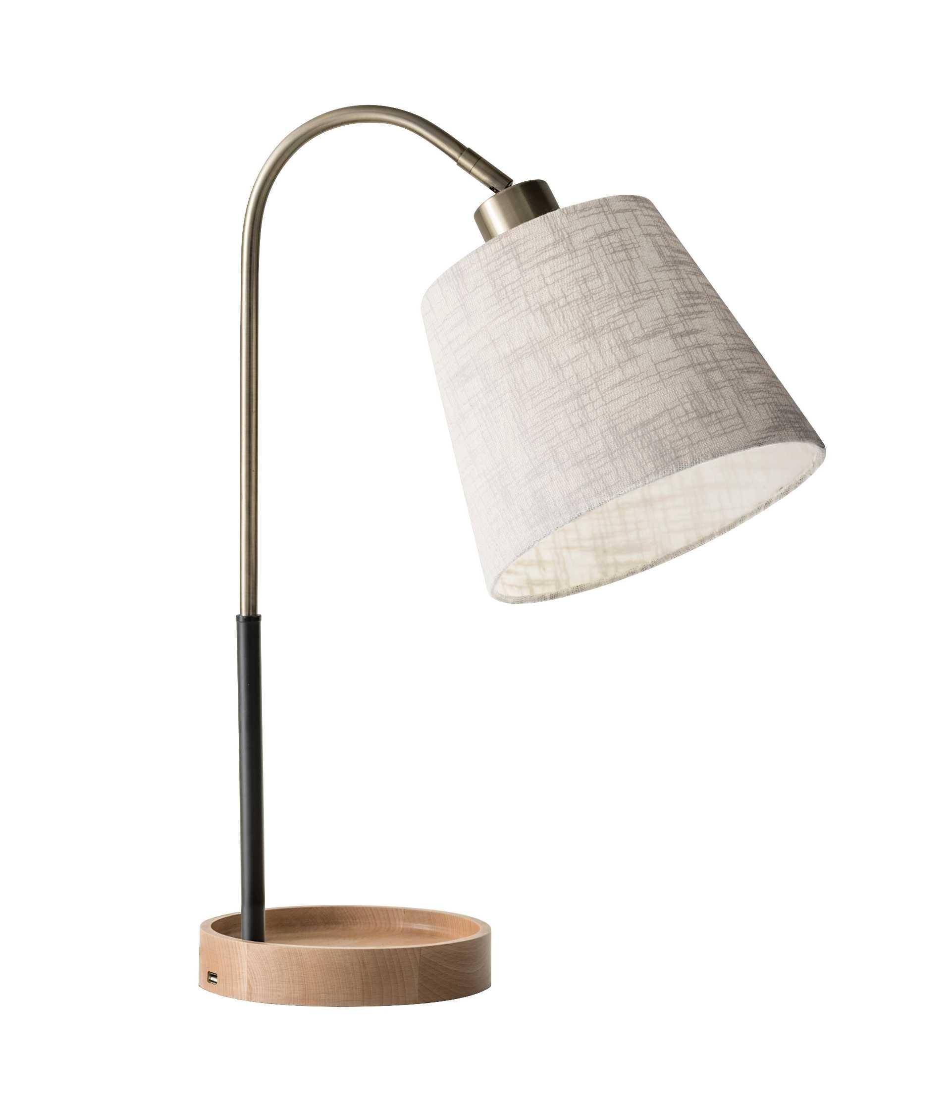 adesso jeffrey shelf floor lamp