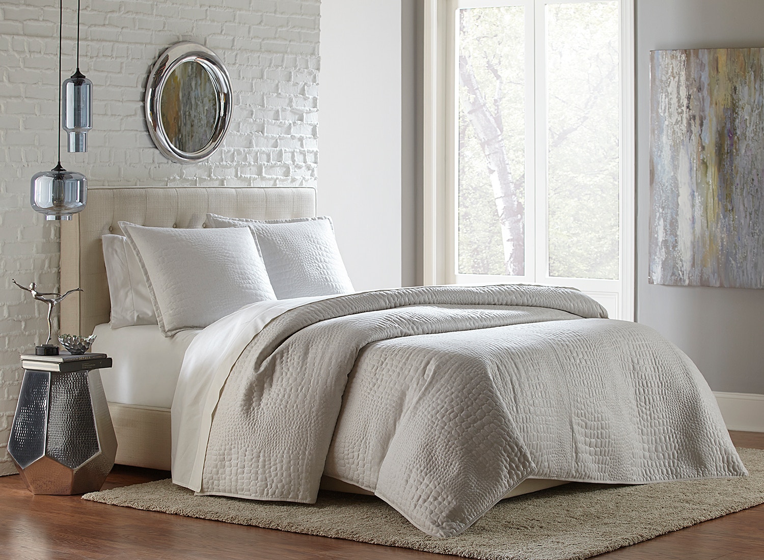  Brilliance 3-Piece Queen Coverlet/Duvet 