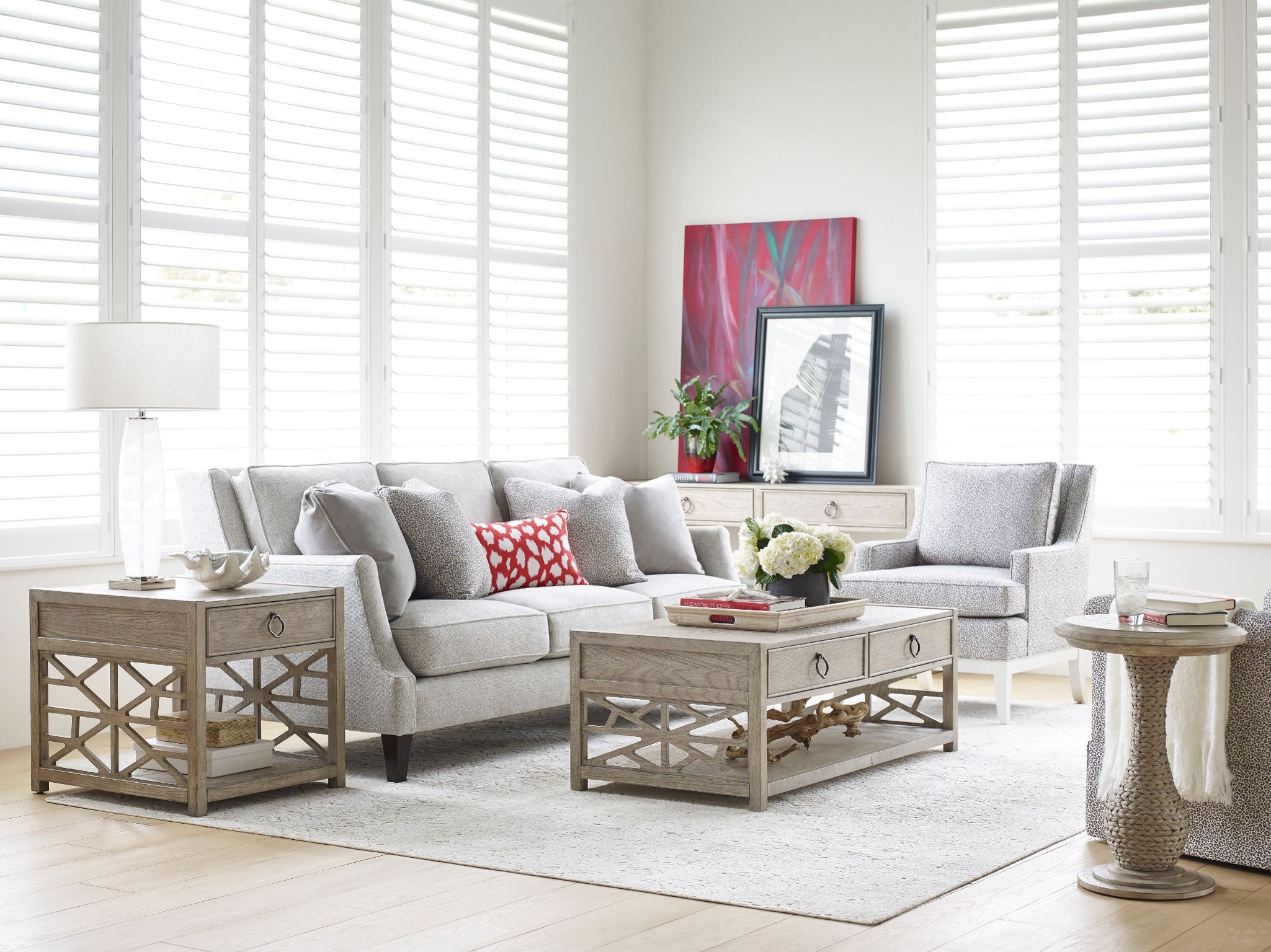 American Drew Living Room Biscayne Drawer End Table 803-915