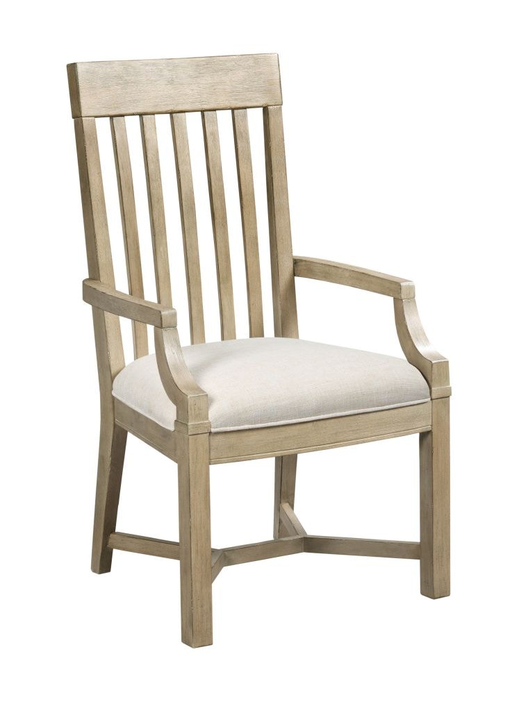 American Drew Dining Room James Arm Chair Driftwood 750637D Turner