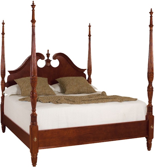 American Drew Pediment Poster Queen Bed - Complete 791-375R 791-375R