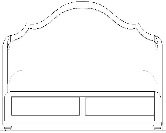 American Drew Bedroom Haven Shelter Queen Bed Complete 803313R