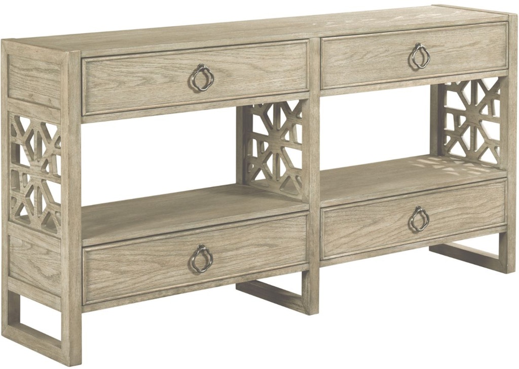 American Drew Living Room Biscayne Hall Console 803 925 Stacy