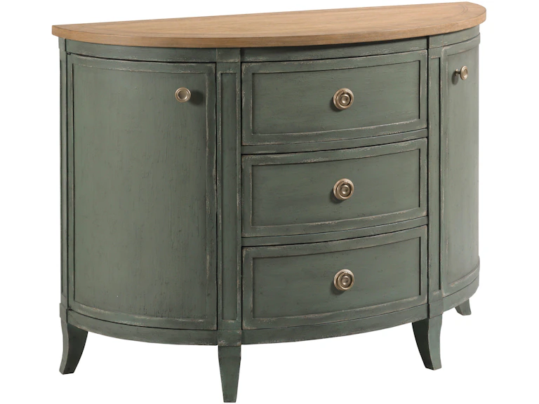 American Drew Bedroom Woodfield Demilune Chest - Green 483-927G - Moss Creek Village Furniture American Drew Bedroom Woodfield Demilune Chest - Green 483-927G - Moss Creek Village Furniture