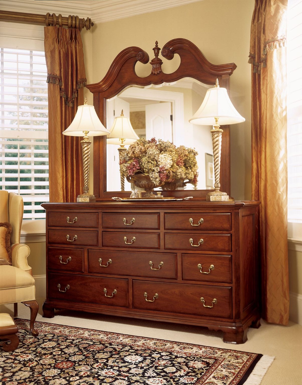 Solid cherry deals wood dresser